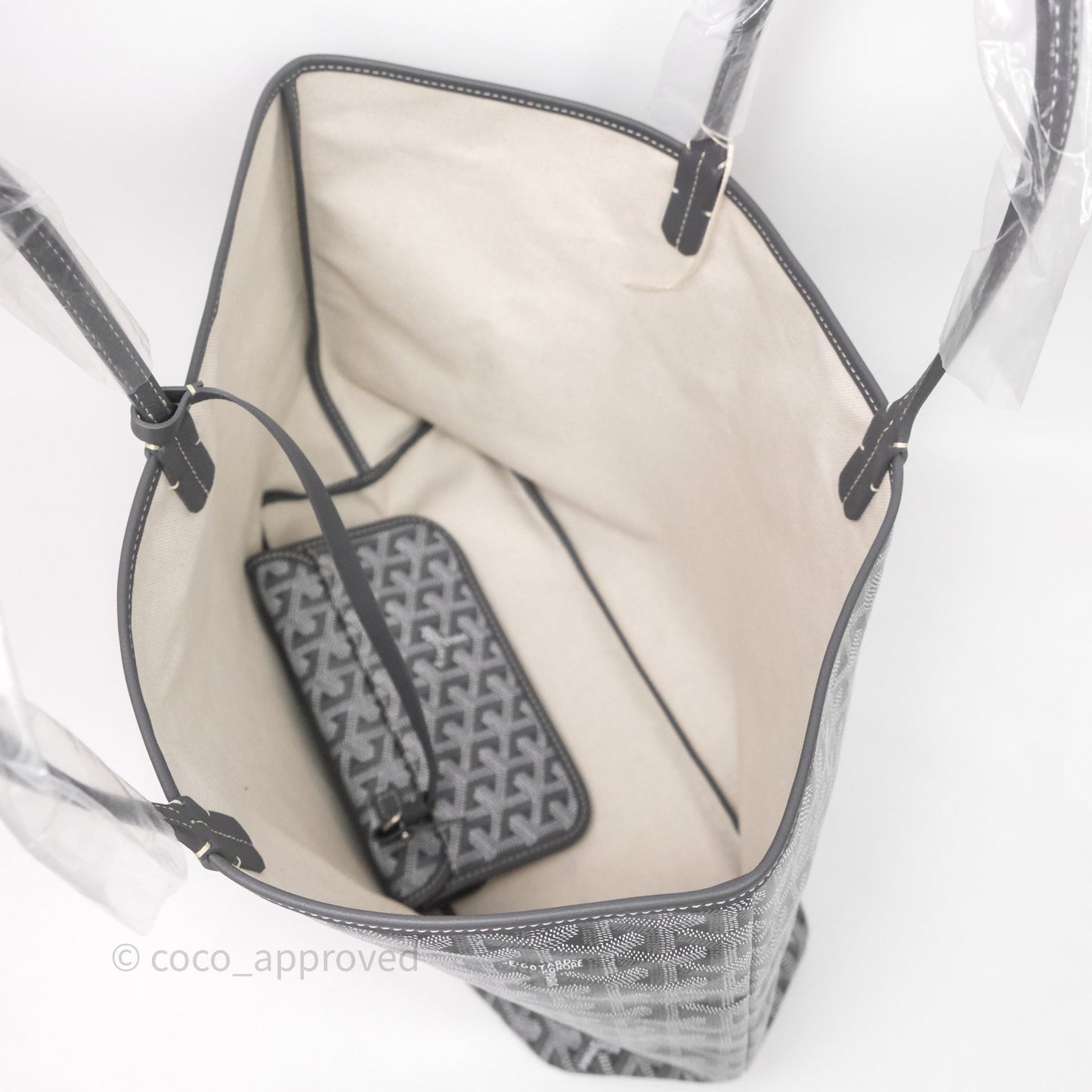 Goyard St Louis Tote PM Grey