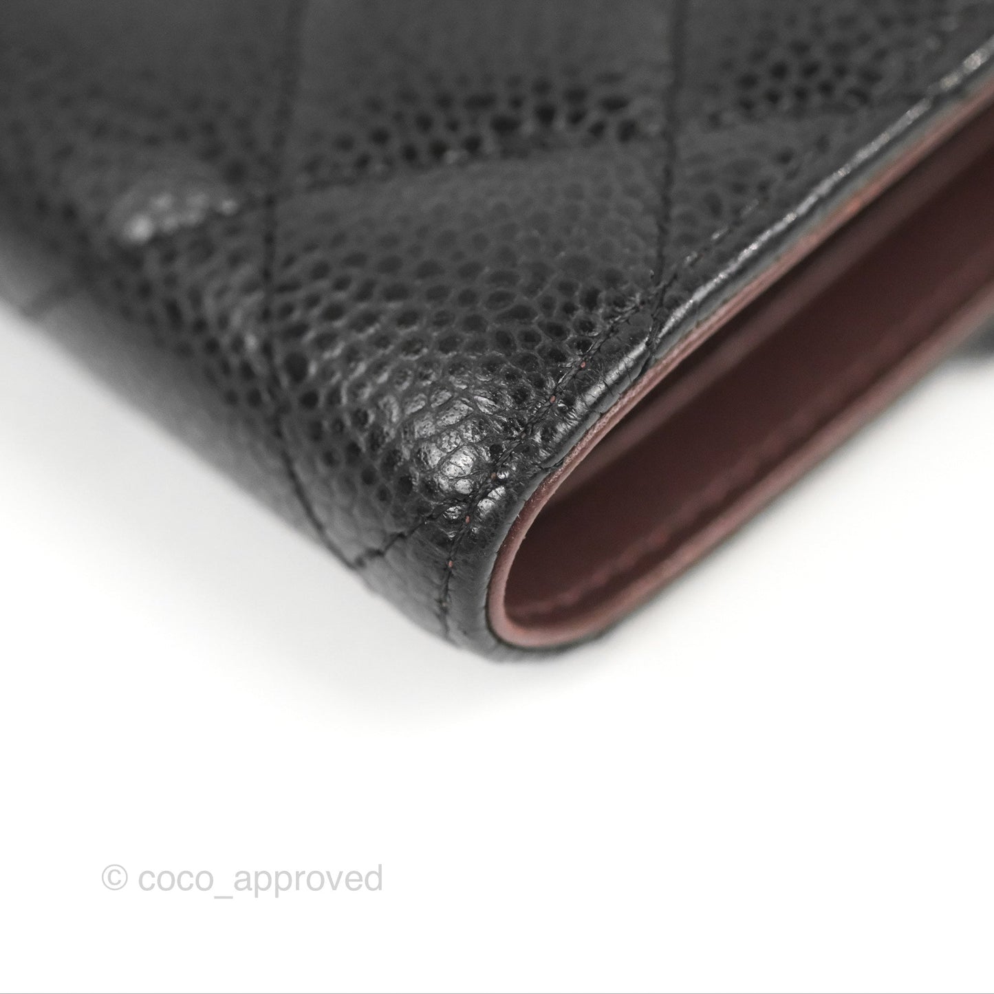 Chanel Classic Short Flap Wallet Black Caviar Gold Hardware