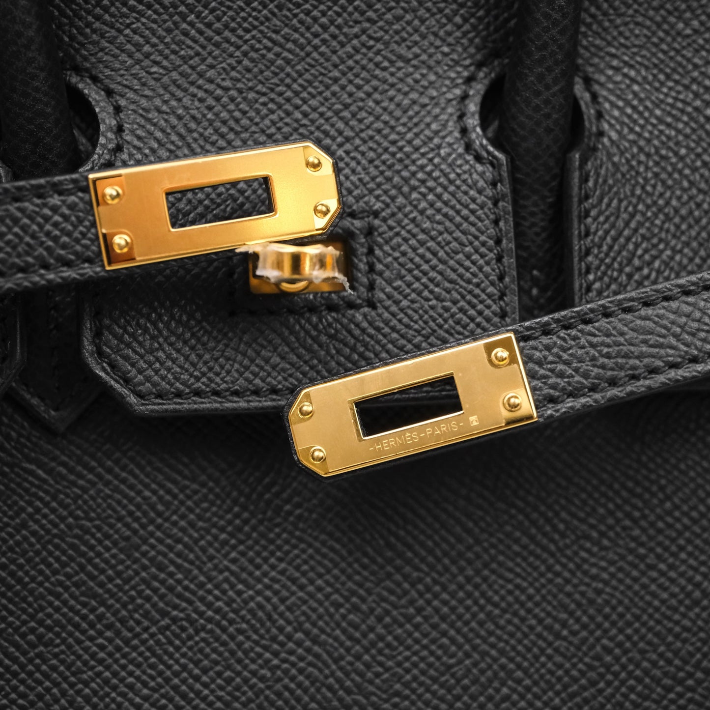 Hermès Birkin Sellier 25 Noir 89 Epsom Gold Hardware