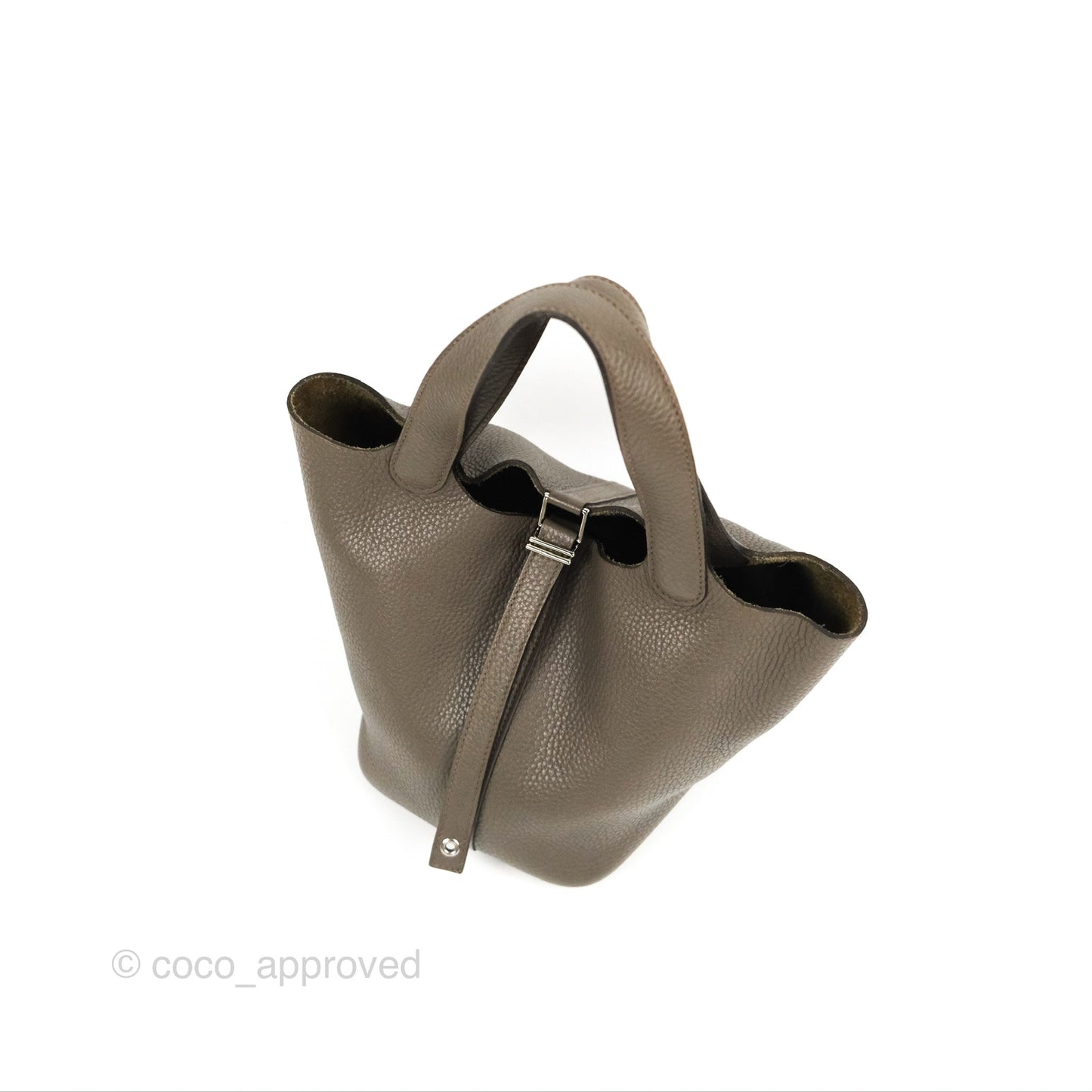 Hermès Picotin Lock 18 Etain Taurillon Clemence Palladium Hardware