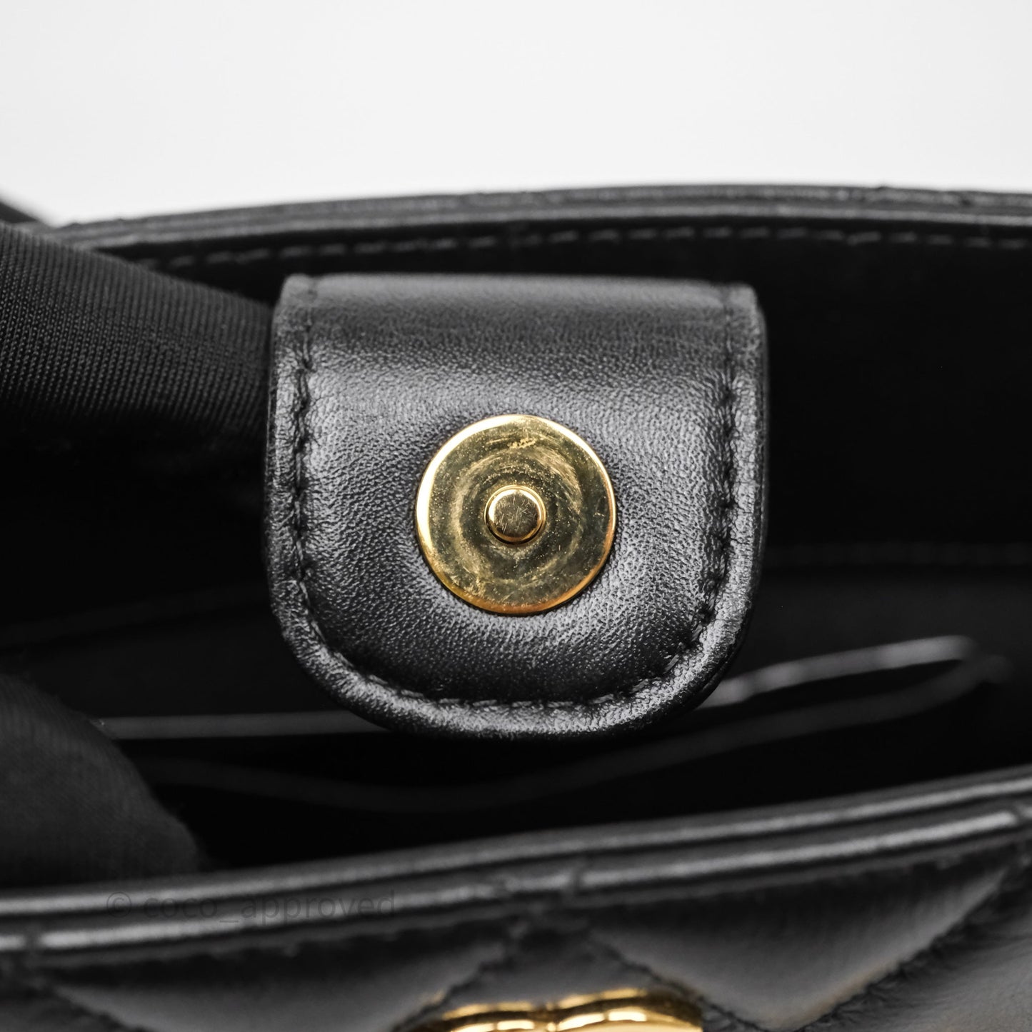 Chanel Clutch With Heart Chain Black Lambskin Gold Hardware