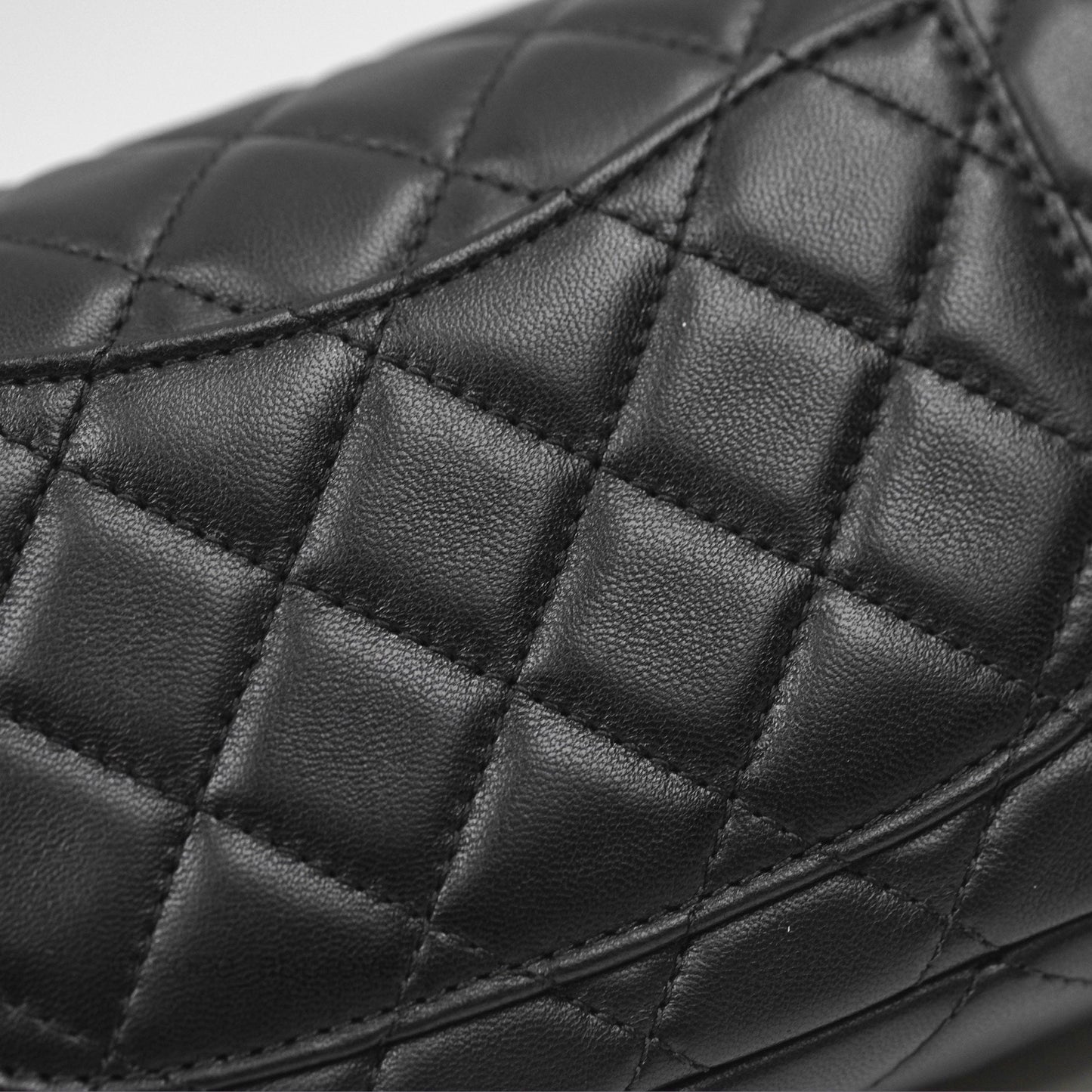 Chanel Pearl Crush Mini Rectangular Quilted Black Lambskin Aged Gold Hardware