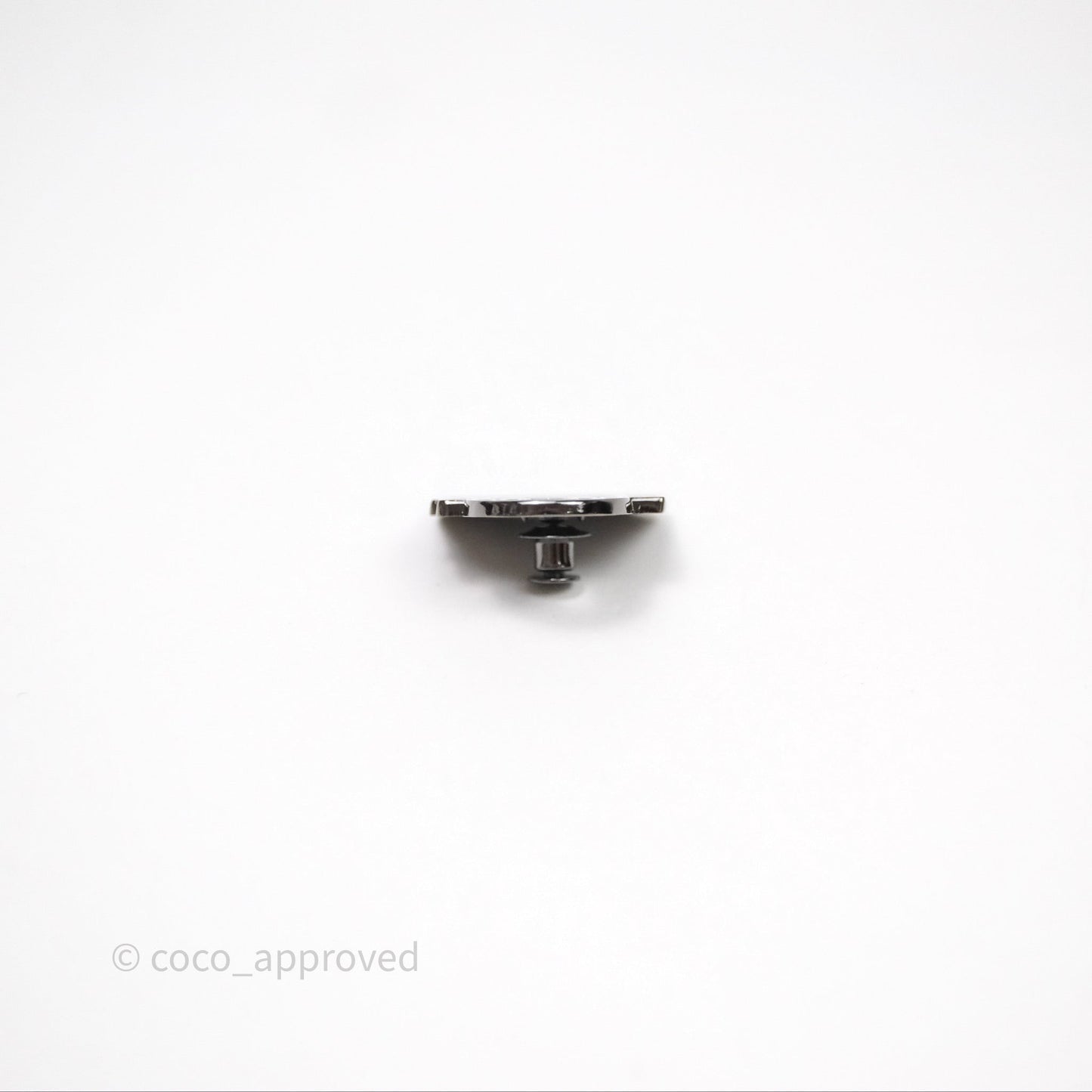 Dior D-lite Pin Brooch Light Grey Silver Tone