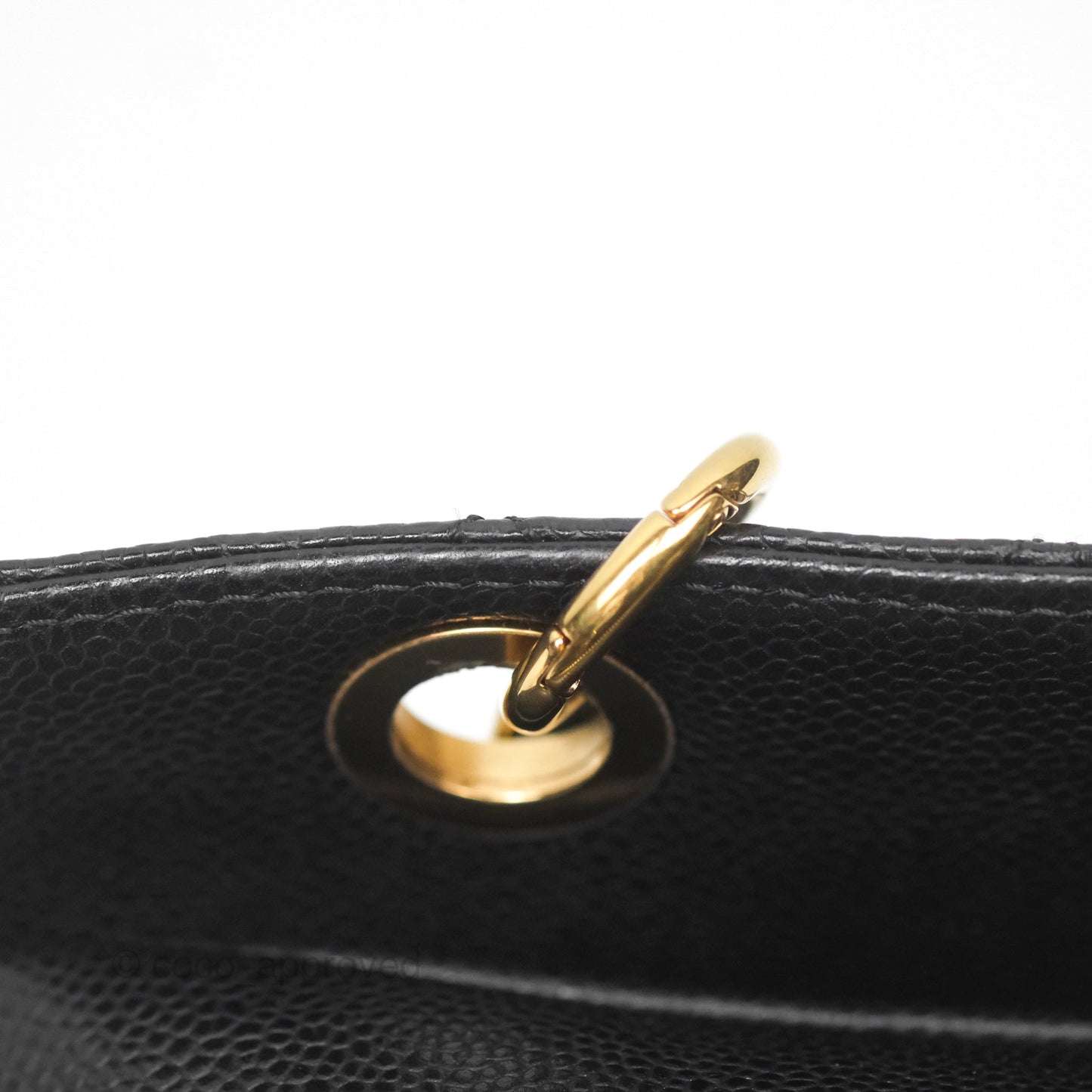 Chanel PTT Petite Timeless Shopping Tote Bag Black Caviar Gold Hardware