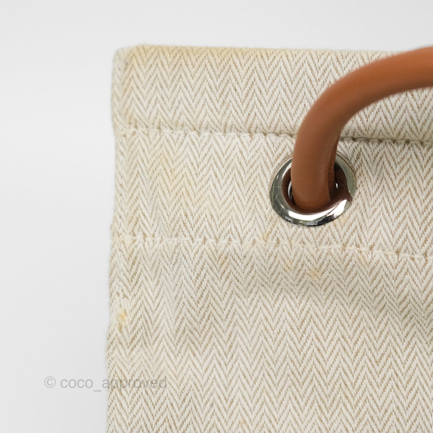 Hermès Aline Canvas Tote Bag