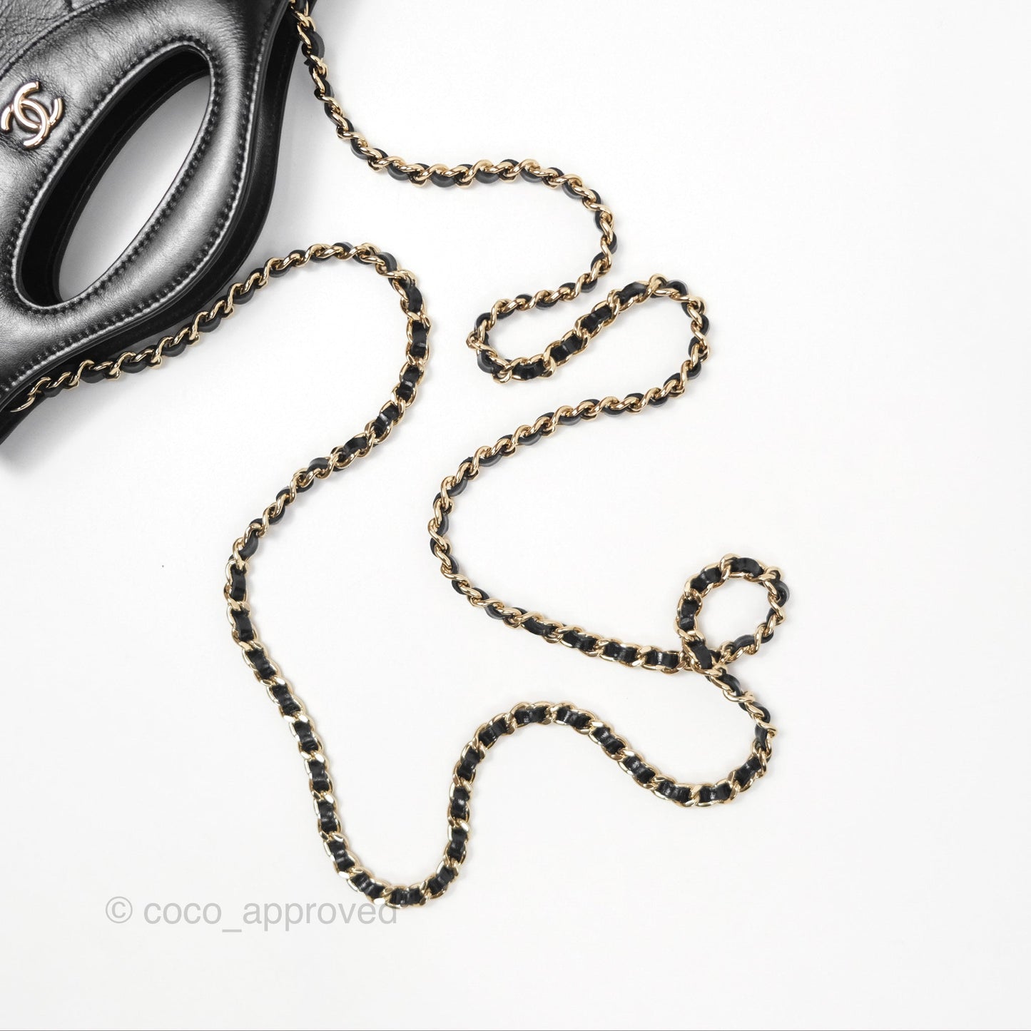 Chanel Nano 31 Black Shiny Calfskin Gold Hardware 24C