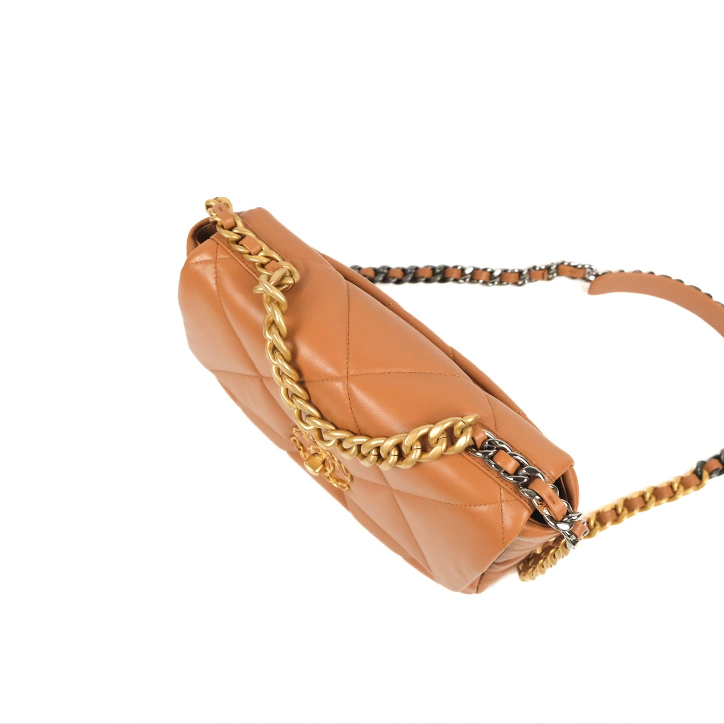 Chanel 19 Small Caramel Brown Mixed Hardware 21A