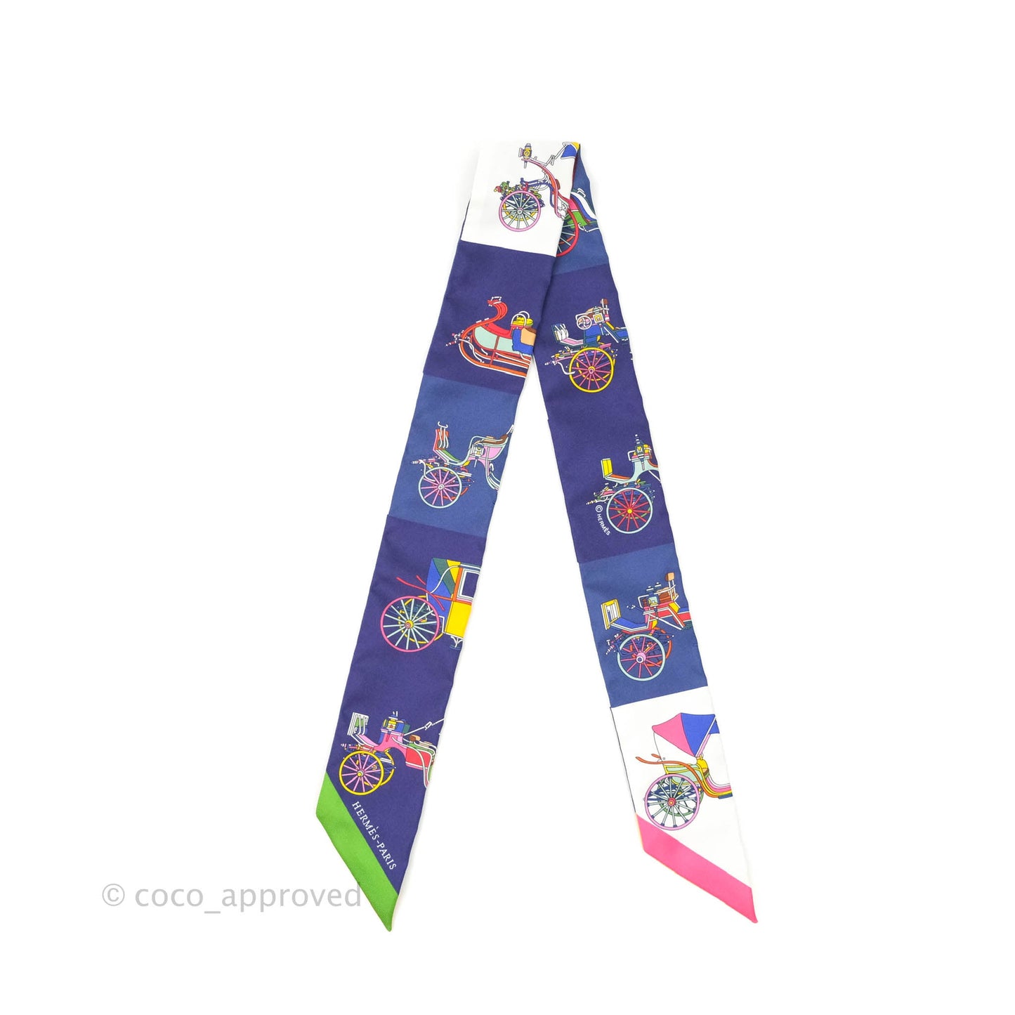 Hermès Silk Twilly in Multi-colour