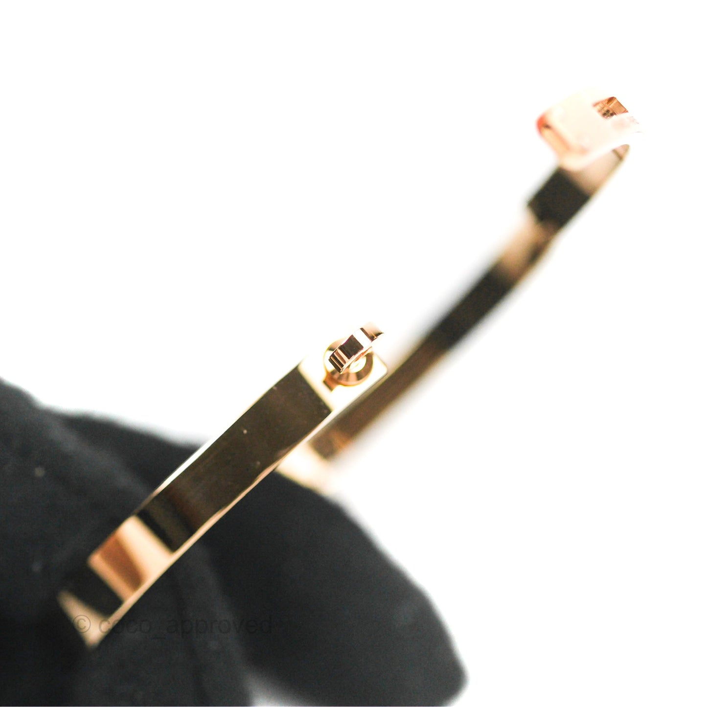 Hermès Kelly Bracelet PM 4 Diamonds Rose Gold
