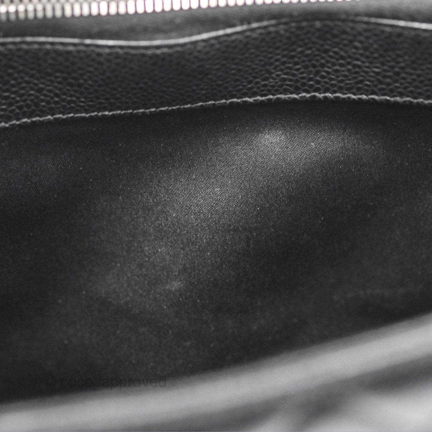 Chanel GST Black Caviar Silver Hardware