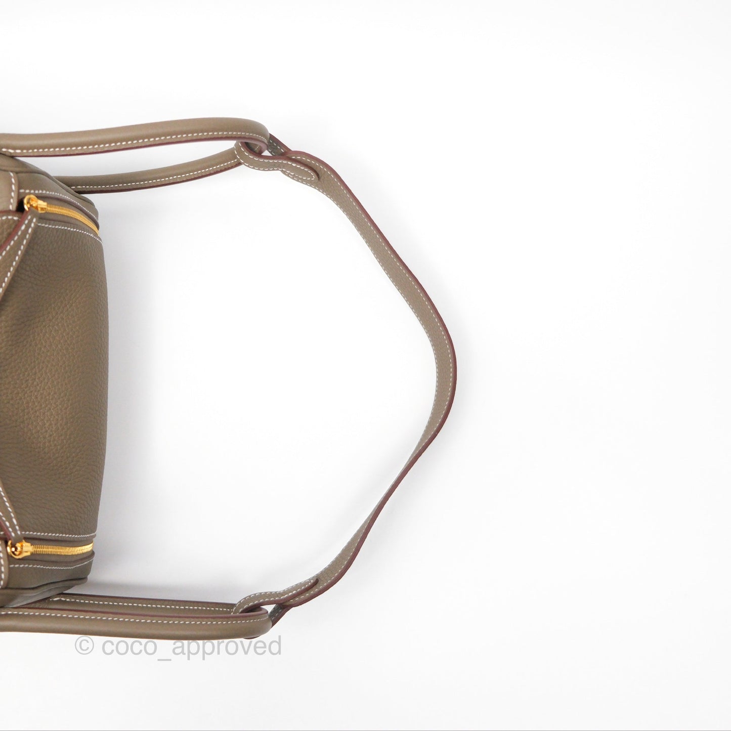 Hermès Lindy 26 Etoupe Clemence Gold Hardware