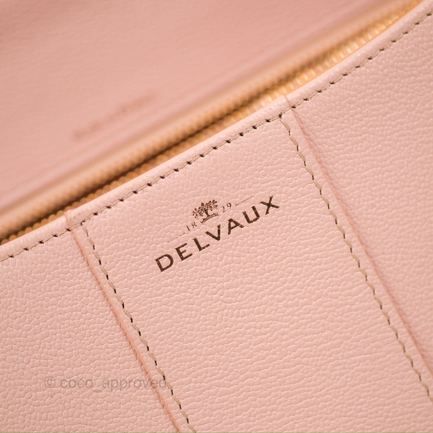 Delvaux Brillant East West Top Handle Bag Nude Pink Rose Gold Hardware