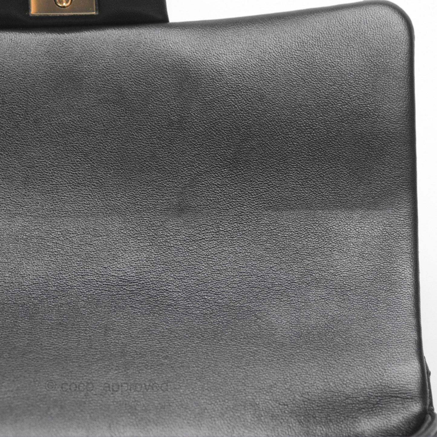 Chanel Top Handle Mini Rectangular Flap Bag Black Lambskin Gold Hardware
