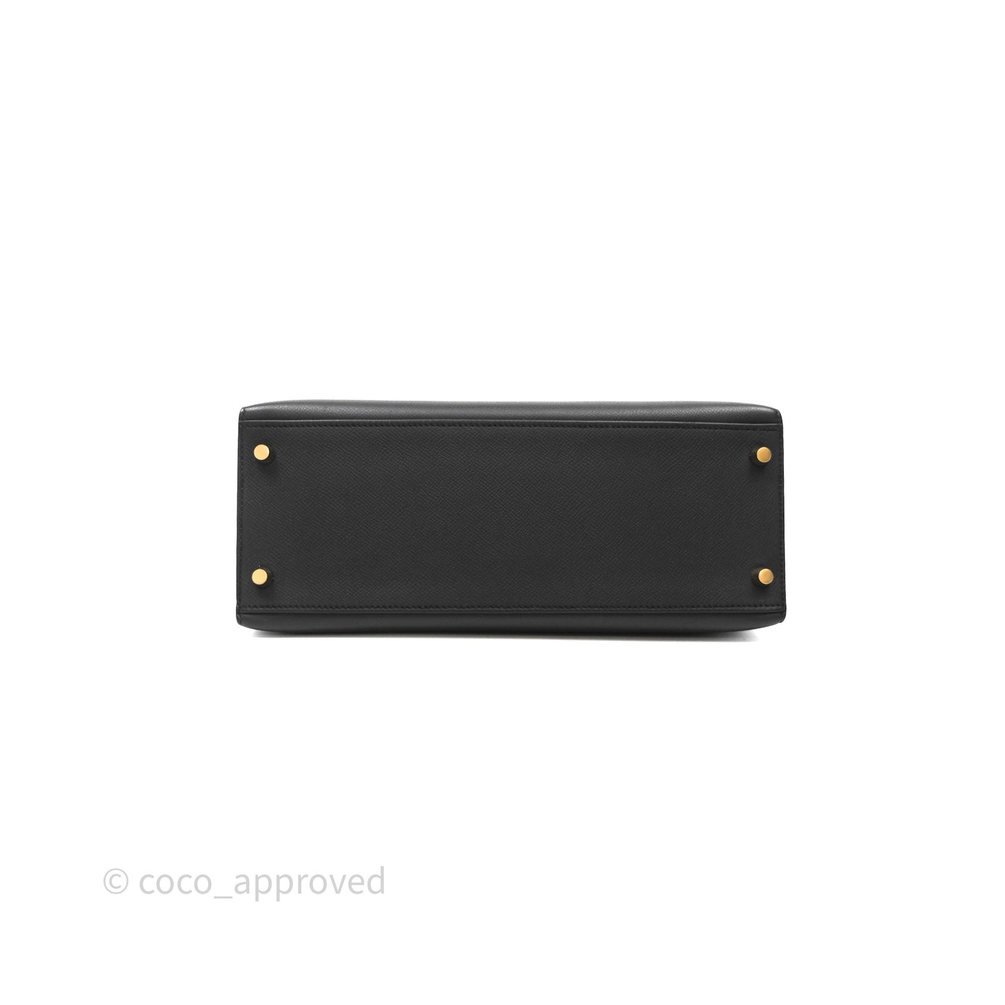 Hermès Kelly 28 Black Epsom Gold Hardware