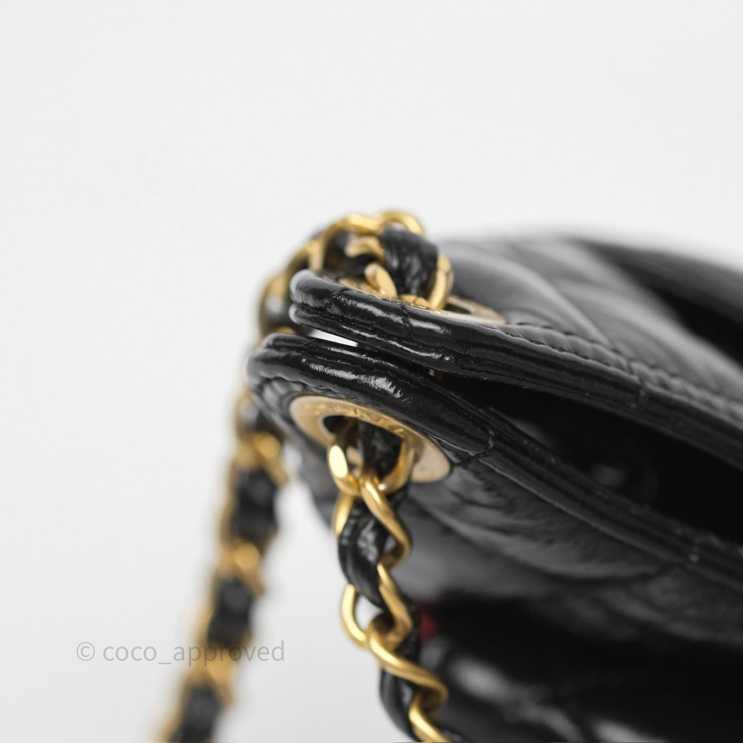 Chanel Small Hobo Black Shiny Crumpled Calfskin Aged Gold Hardware 23C