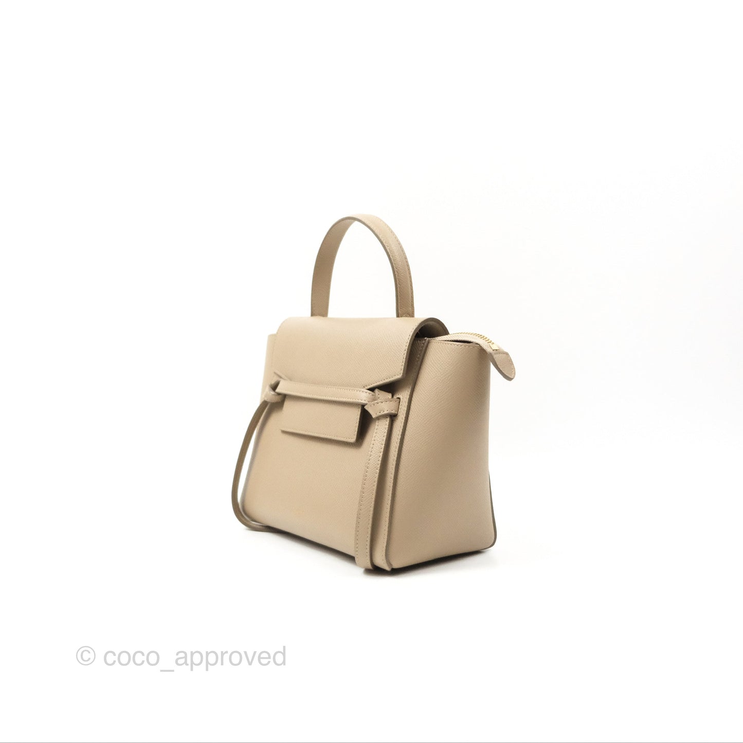 Celine Nano Belt Bag Light Taupe Grained Calfskin Gold Hardware