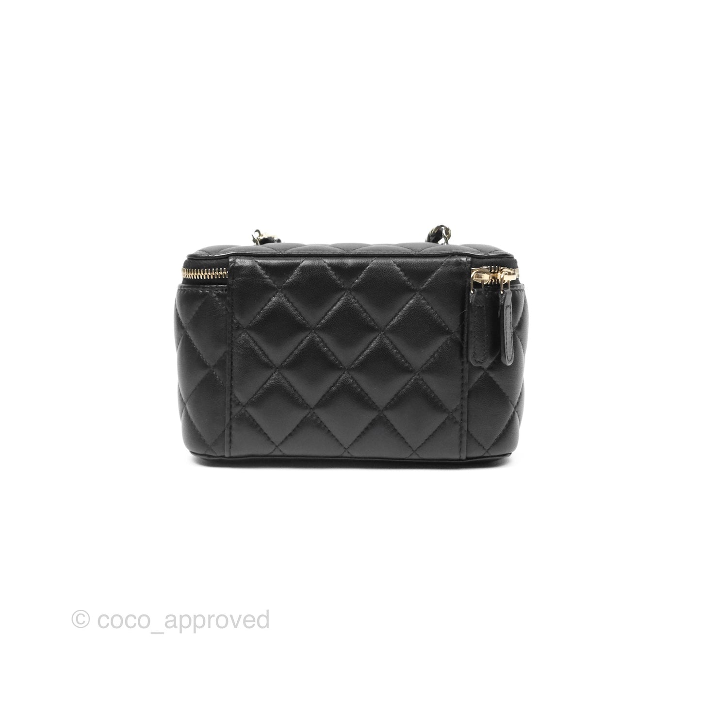 Chanel Ball Crush Vanity with Chain Black Lambskin Gold Hardware