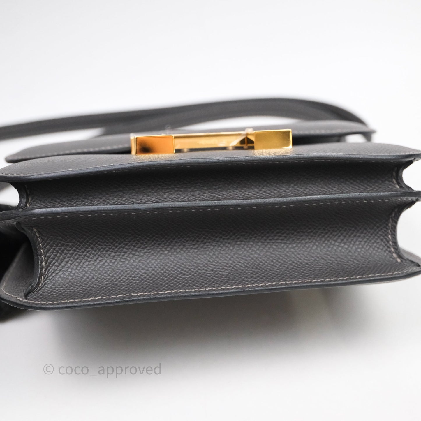Hermès Constance Mini 18cm Graphite 88 Epsom Gold Hardware
