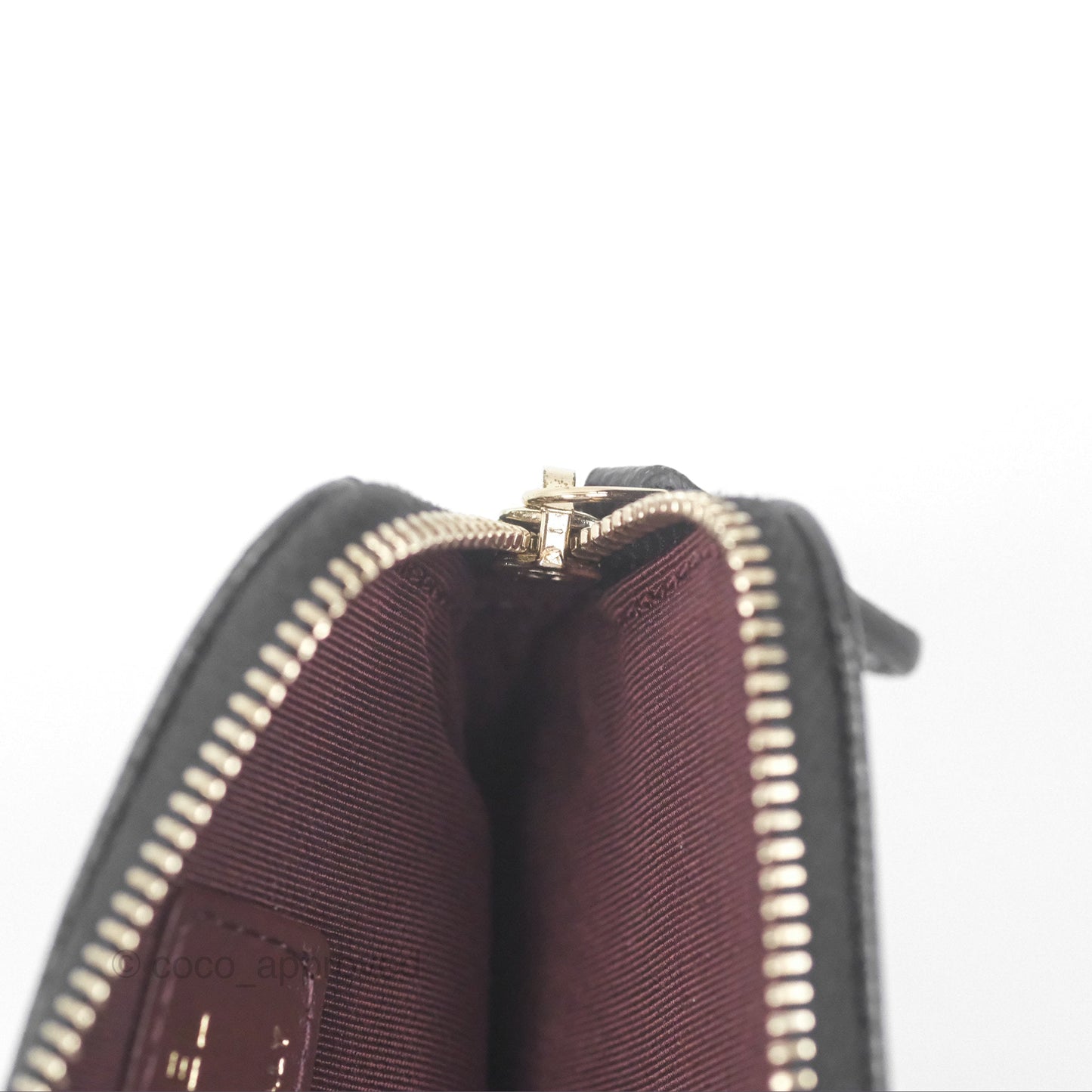 Chanel Quilted Classic Zip Card Holder Wallet Black Caviar Gold Hardware