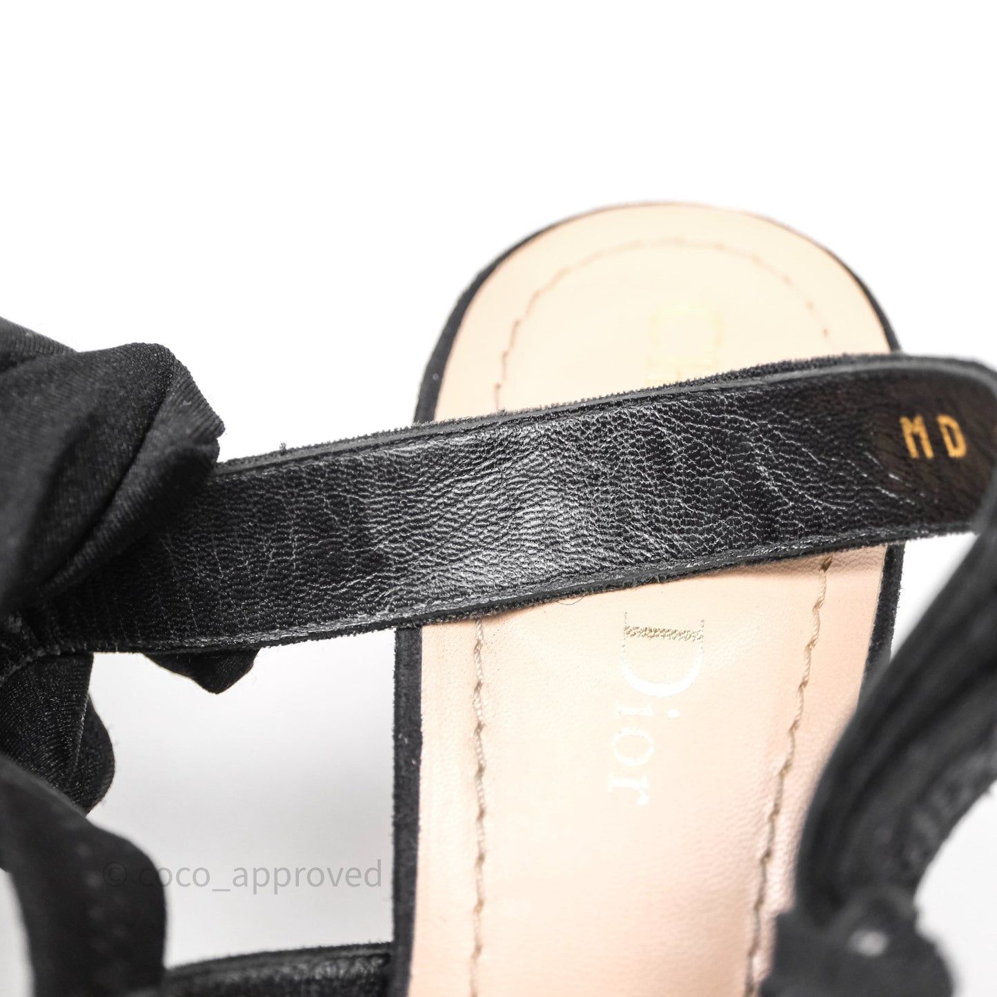 Christian Dior Black Dot Dot Slingback Size 39