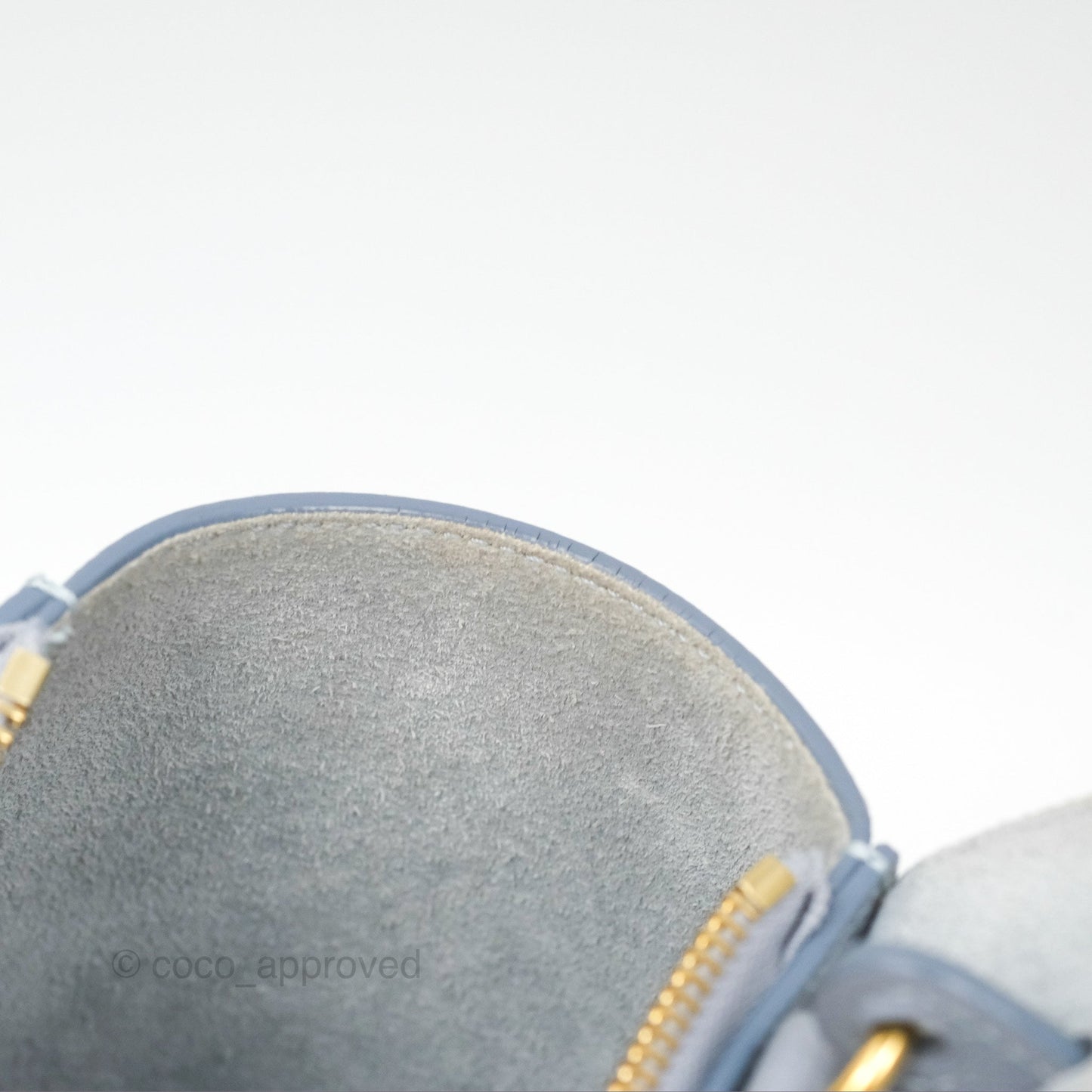 Celine Nano Belt Bag Arctic Blue Grained Calfskin Gold Hardware