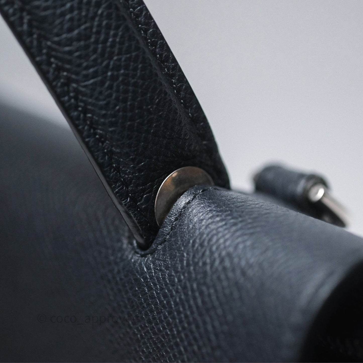 Celine Mini Belt Bag Navy Grained Calfskin Silver Hardware