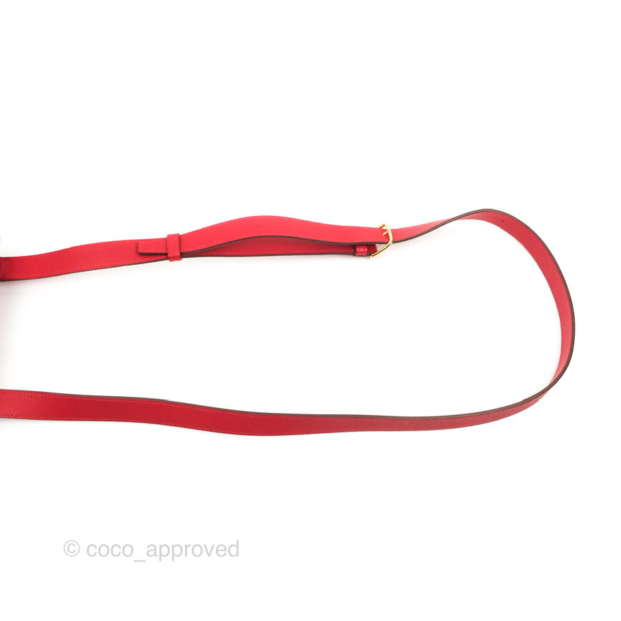 Hermès Della Cavalleria Mini Bag Rouge Piment Epsom Gold Hardware