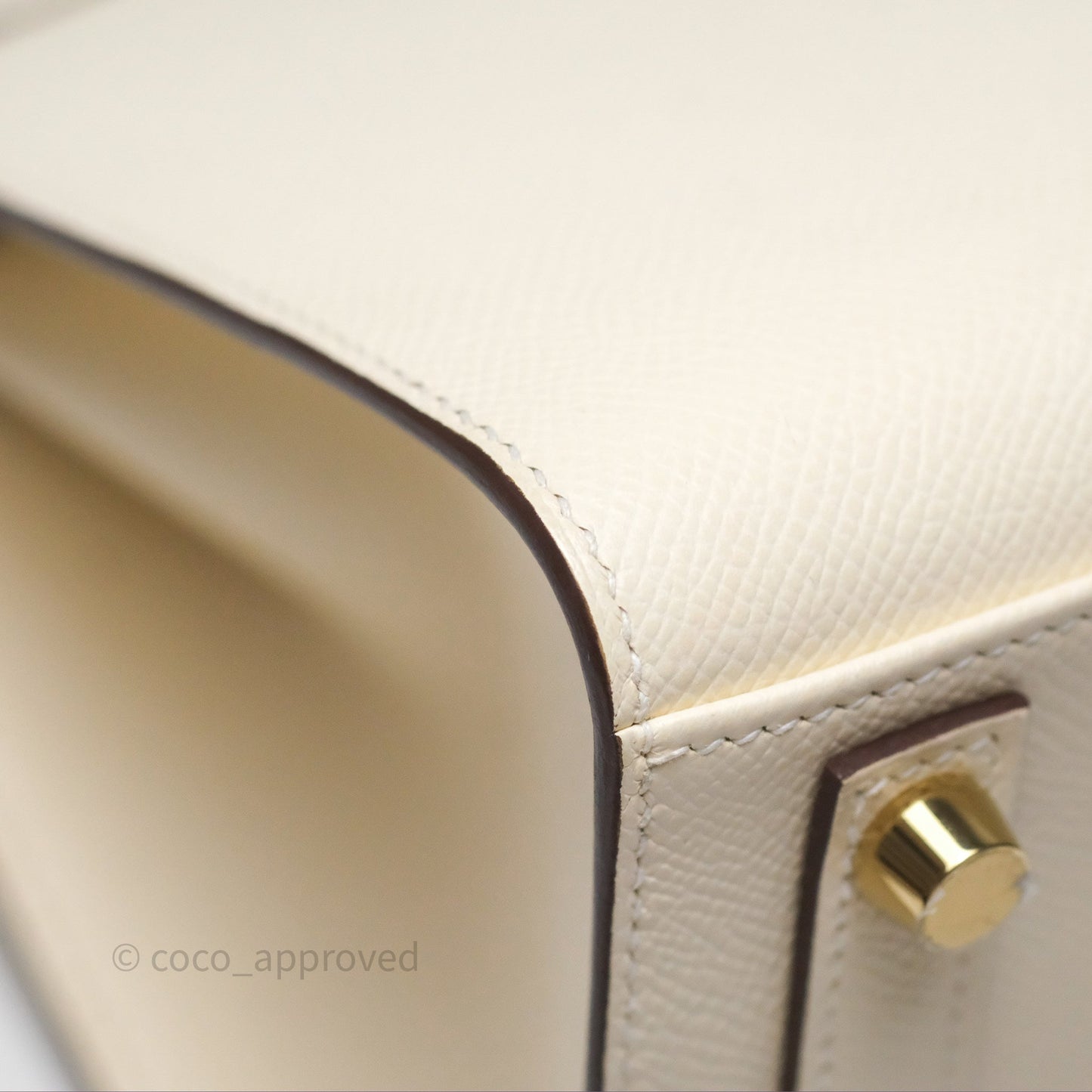Hermès Birkin 25 Sellier Nata I2 Epsom Gold Hardware