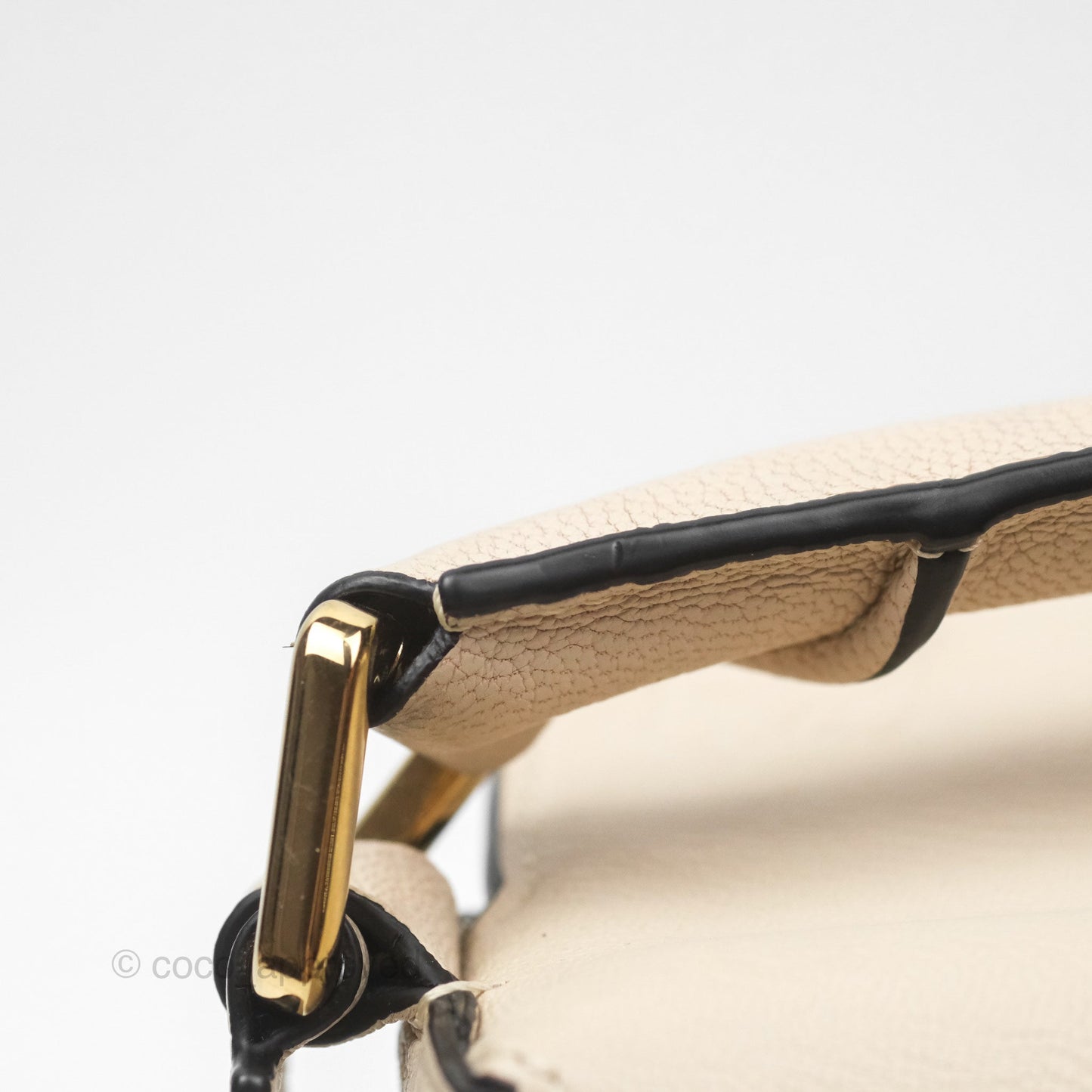 Loewe Small Puzzle Bag Beige Calfskin Gold Hardware