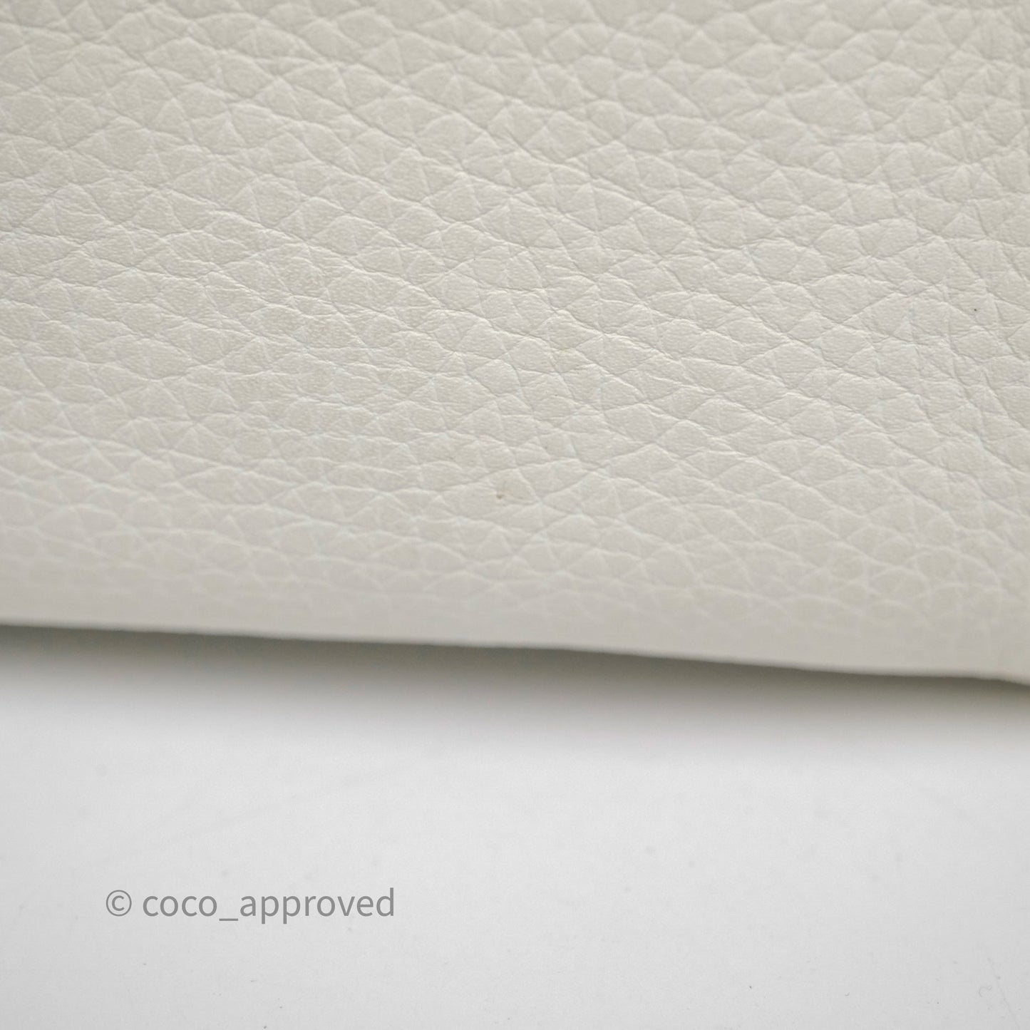 Hermès Lindy 30 White Clemence Palladium Hardware