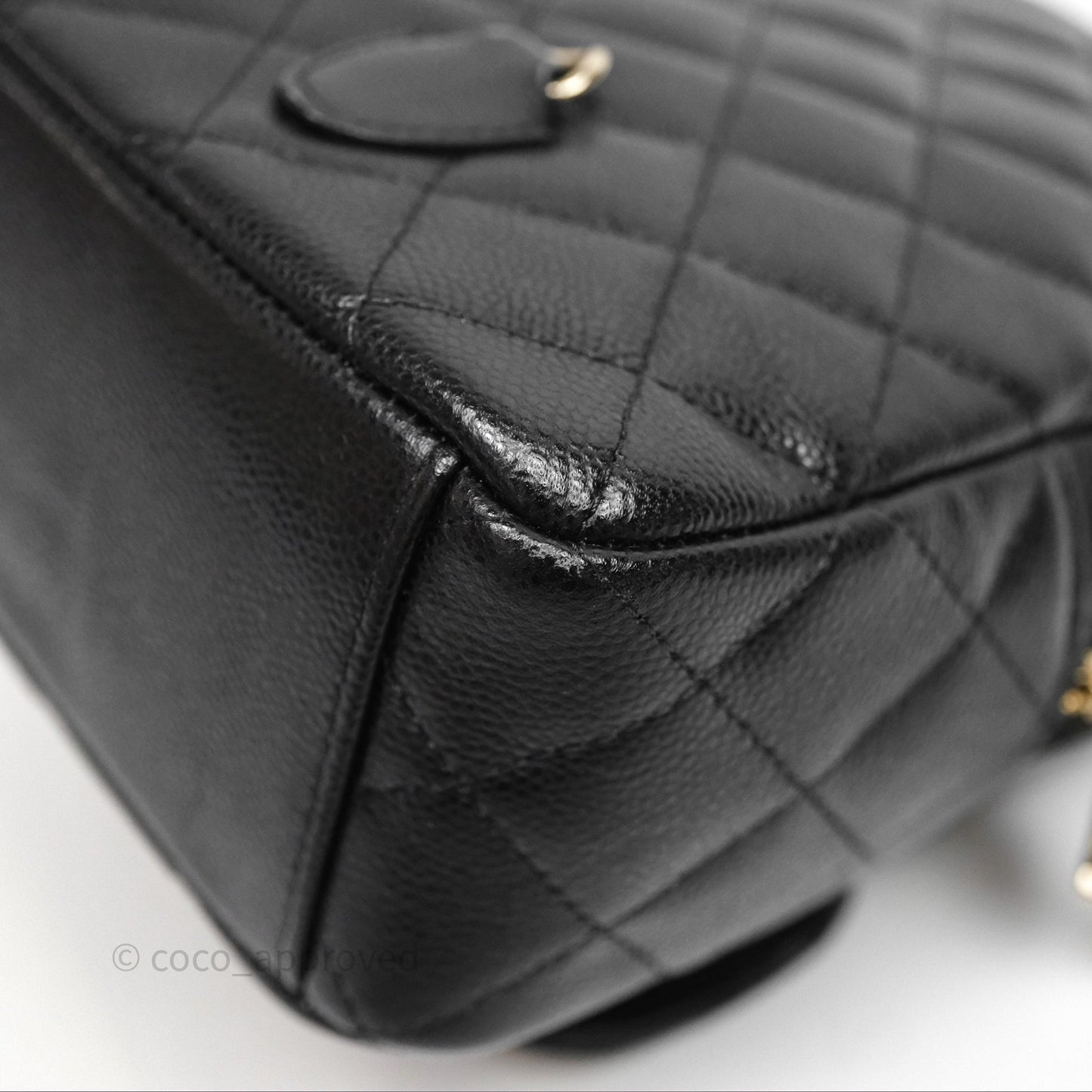 Chanel Classic Mini Backpack Black Caviar Gold Hardware
