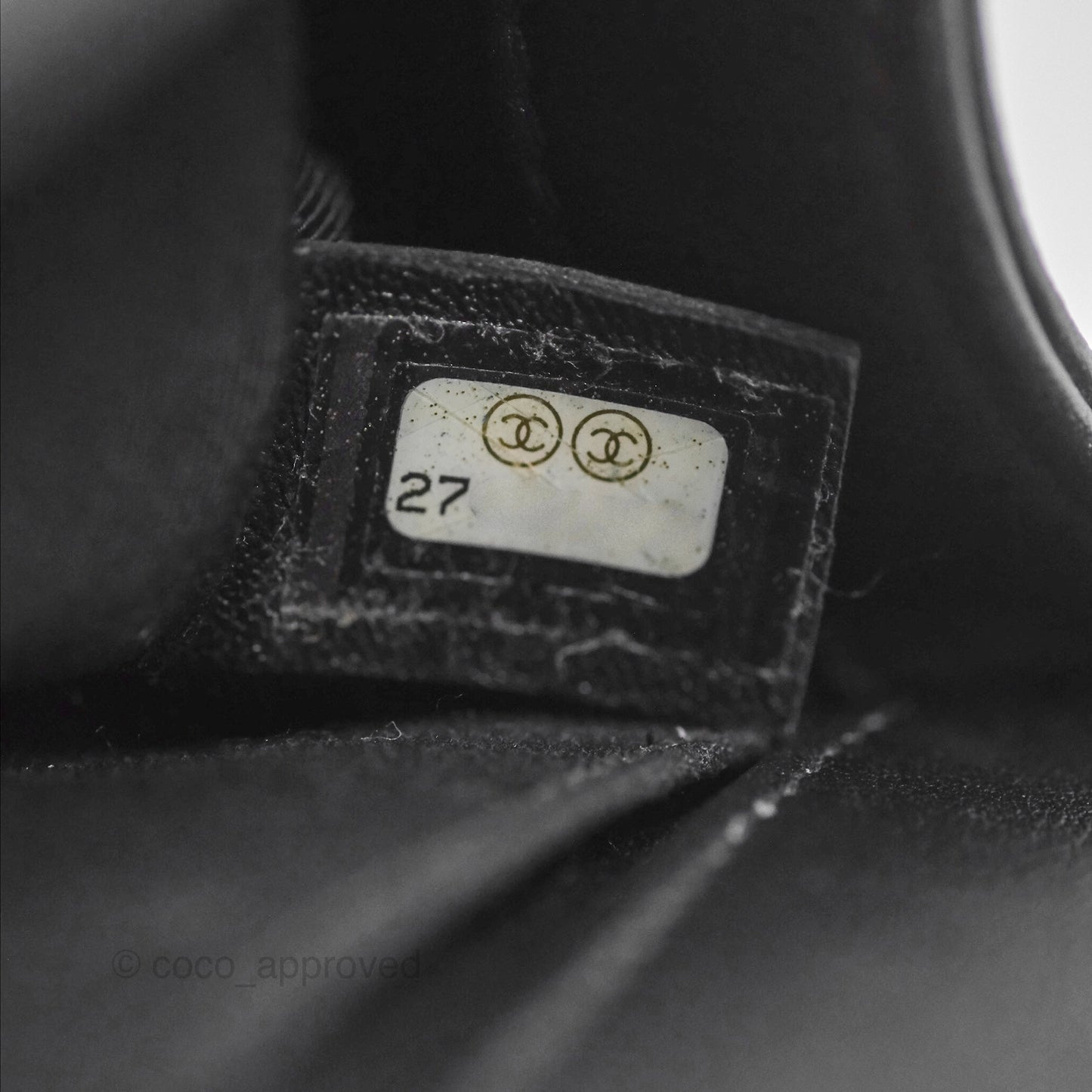 Chanel Small Boy Black Calfskin Ruthenium Hardware