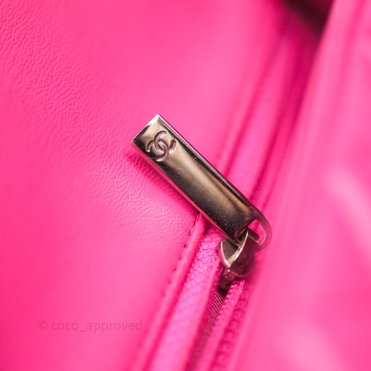 Chanel Mini Rectangular Quilted Dark Pink Lambskin Silver Hardware
