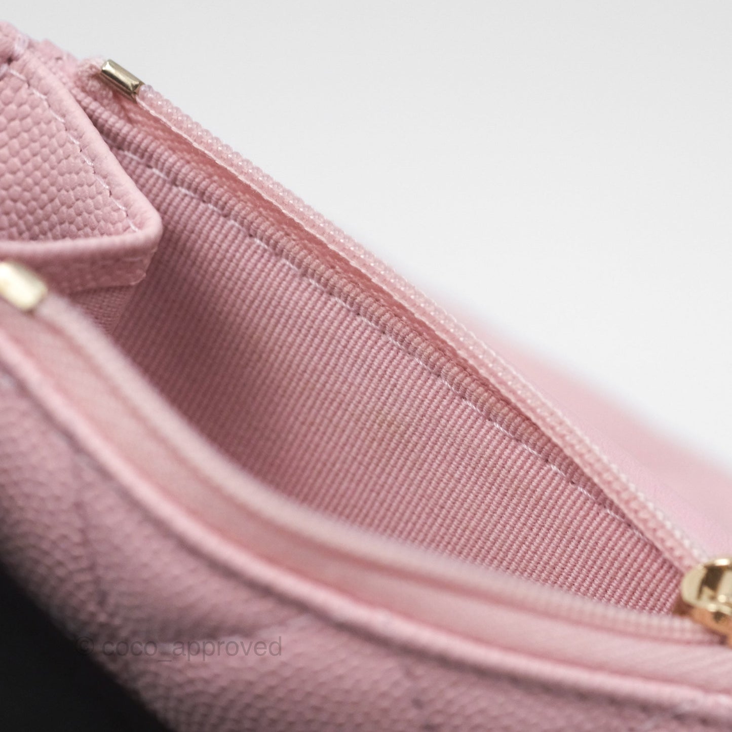 Chanel Classic Short Flap Wallet Pink Caviar Gold Hardware