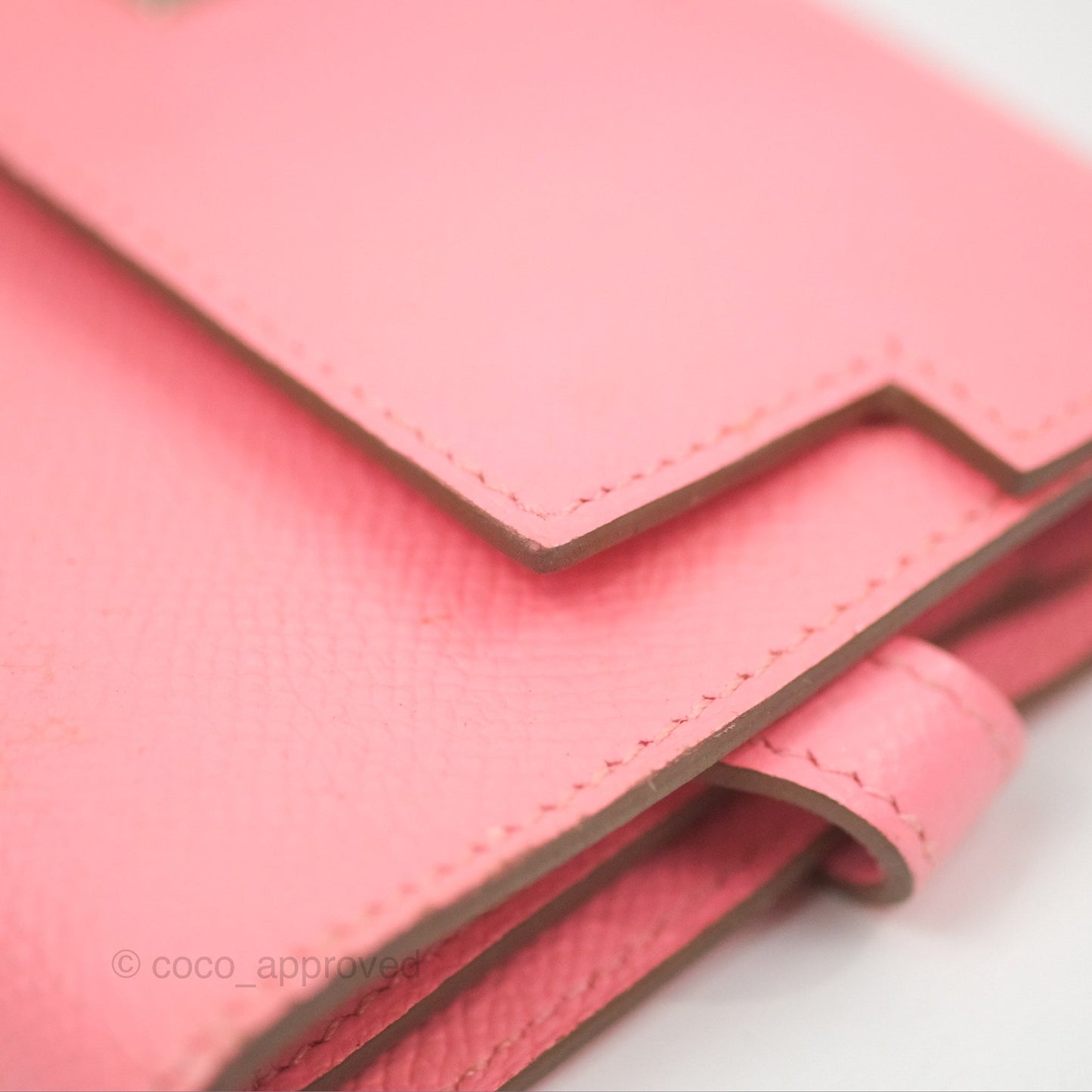Hermès Small Kelly Wallet Rose Confetti Epsom Palladium Hardware