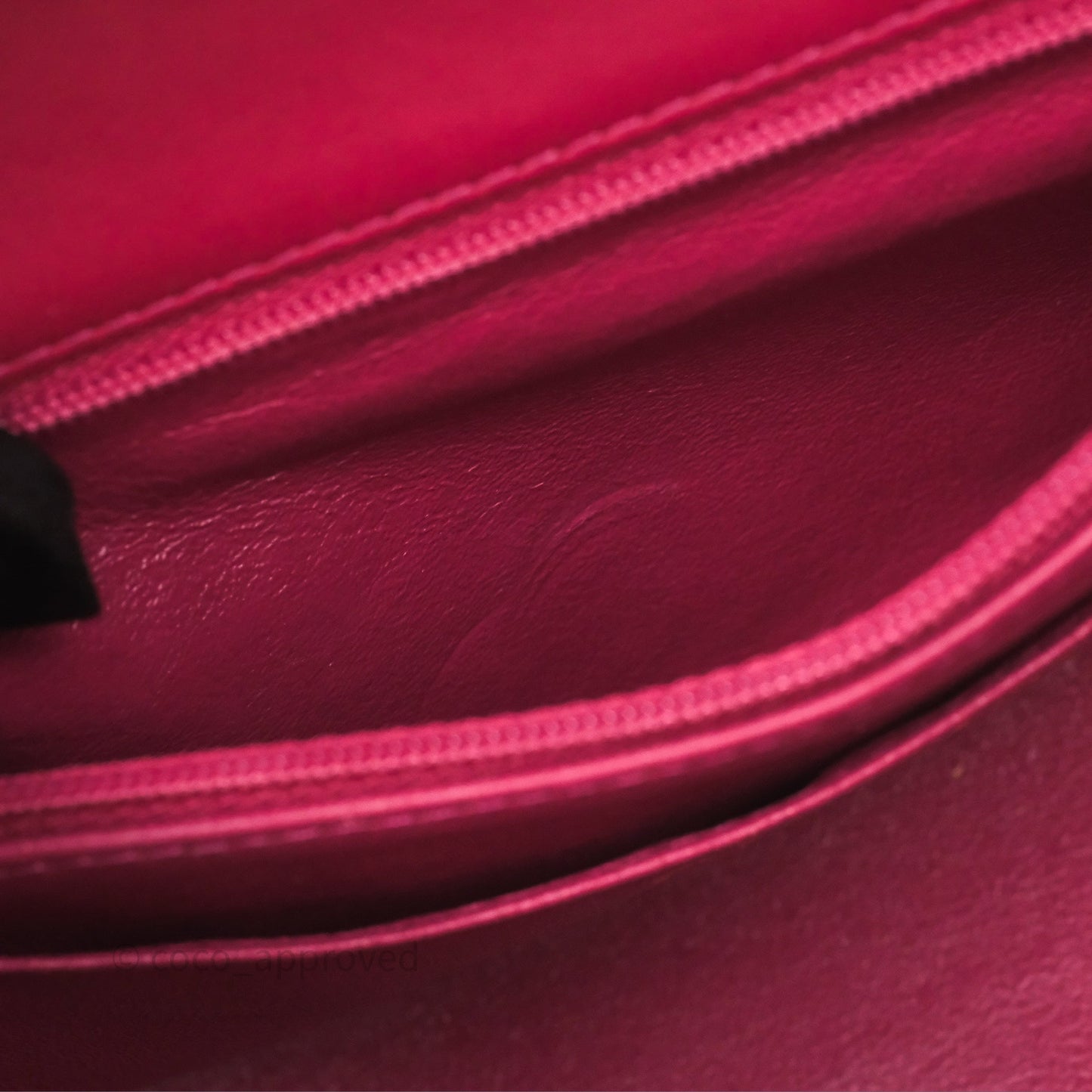 Chanel Top Handle Mini Rectangular Flap Red Lambskin Aged Gold Hardware
