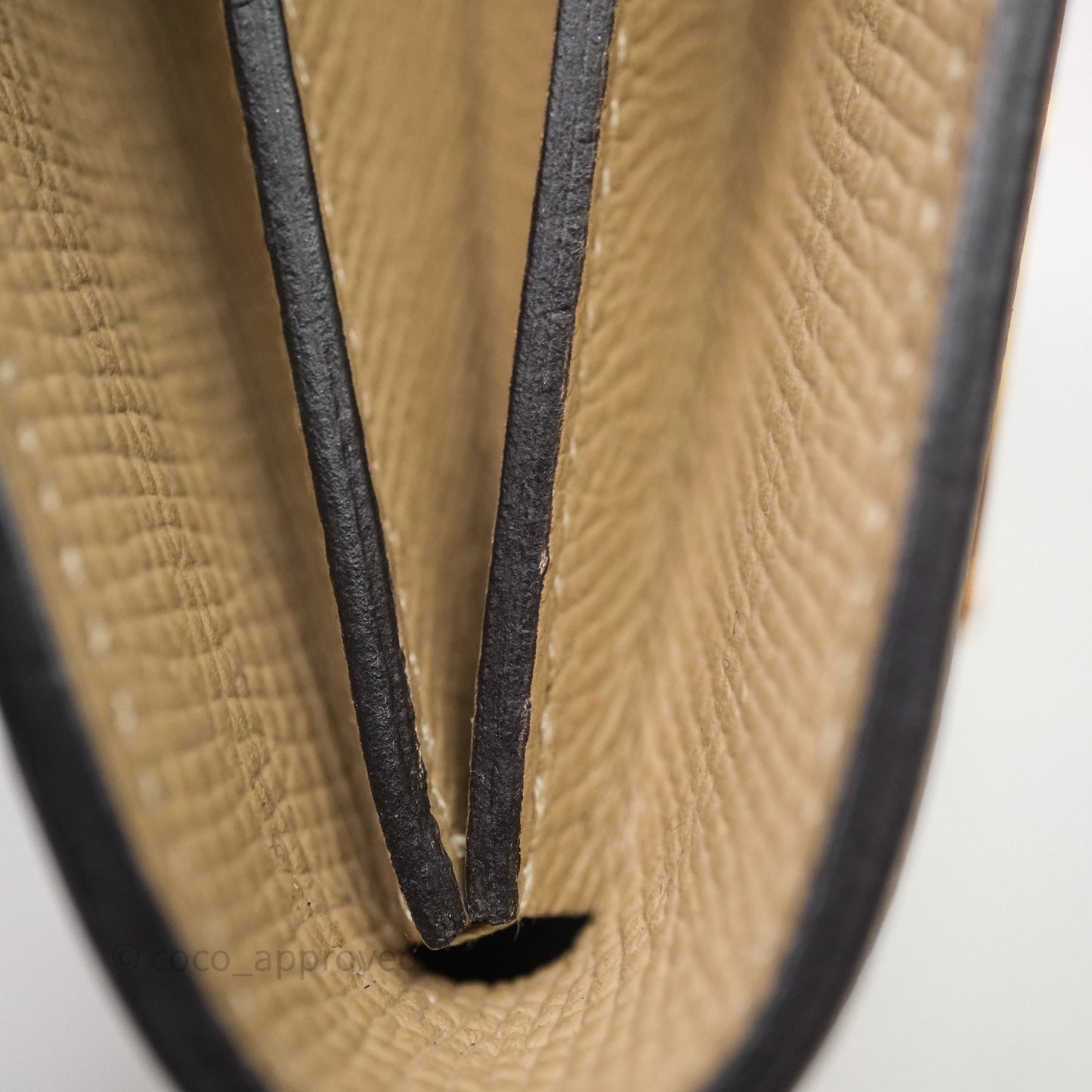 Hermès Constance Short Wallet Trench Epsom Gold Hardware