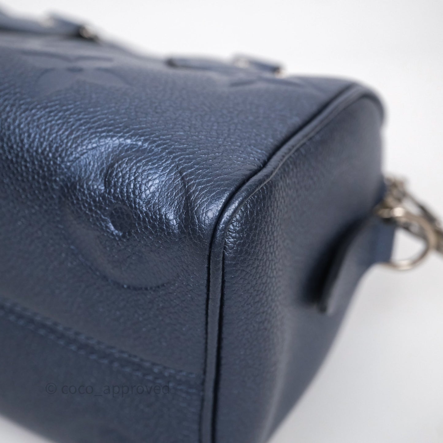 Louis Vuitton Speedy Bandoulière 20 Monogram Empreinte Navy