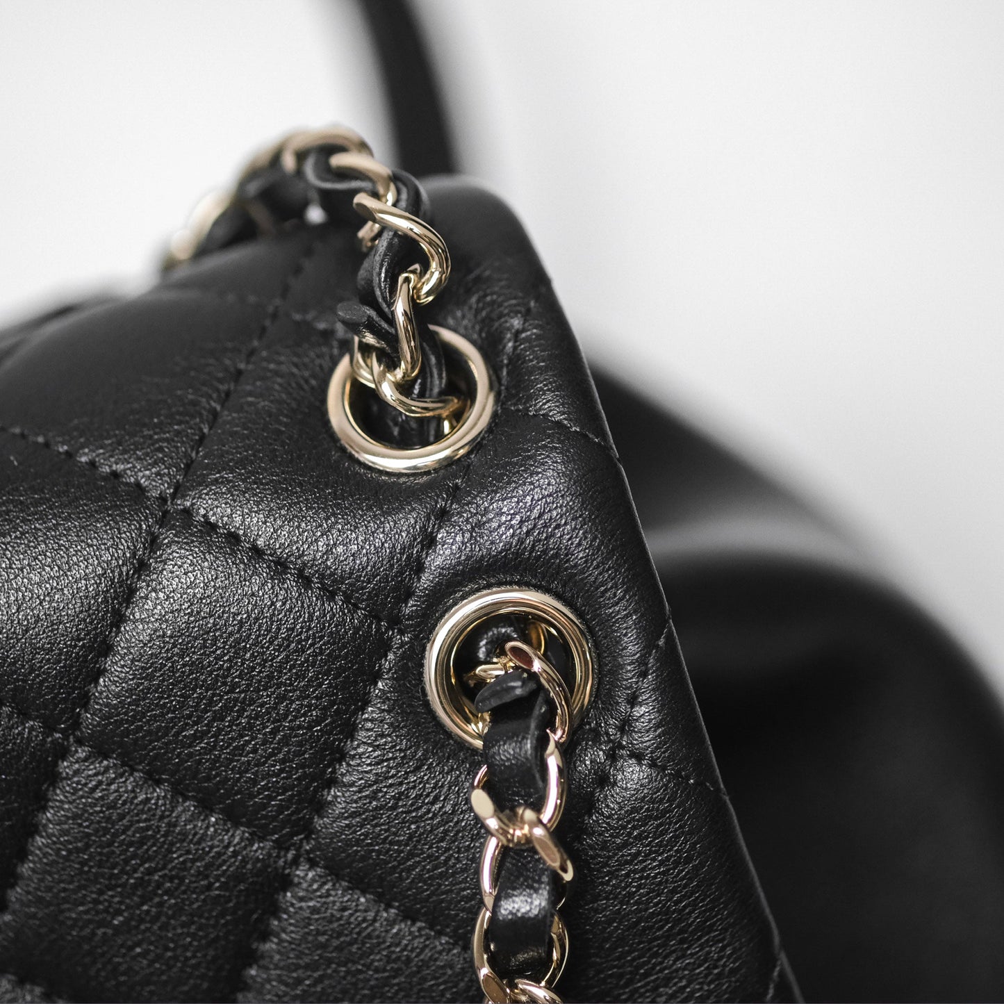 Chanel Quilted Large Duma Drawstring Backpack Black Lambskin Gold Hardware