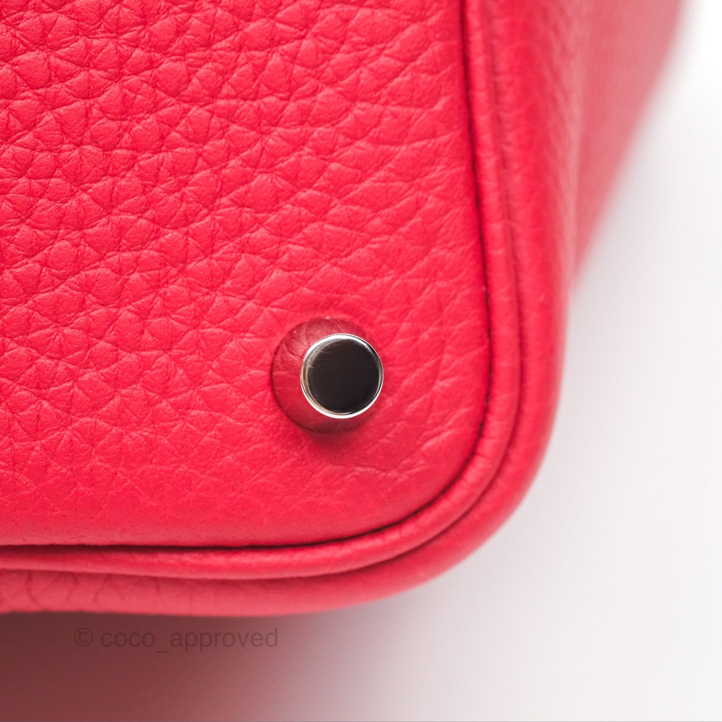 Hermès Picotin Lock 18 Vermillon Taurillon Clemence Palladium Hardware
