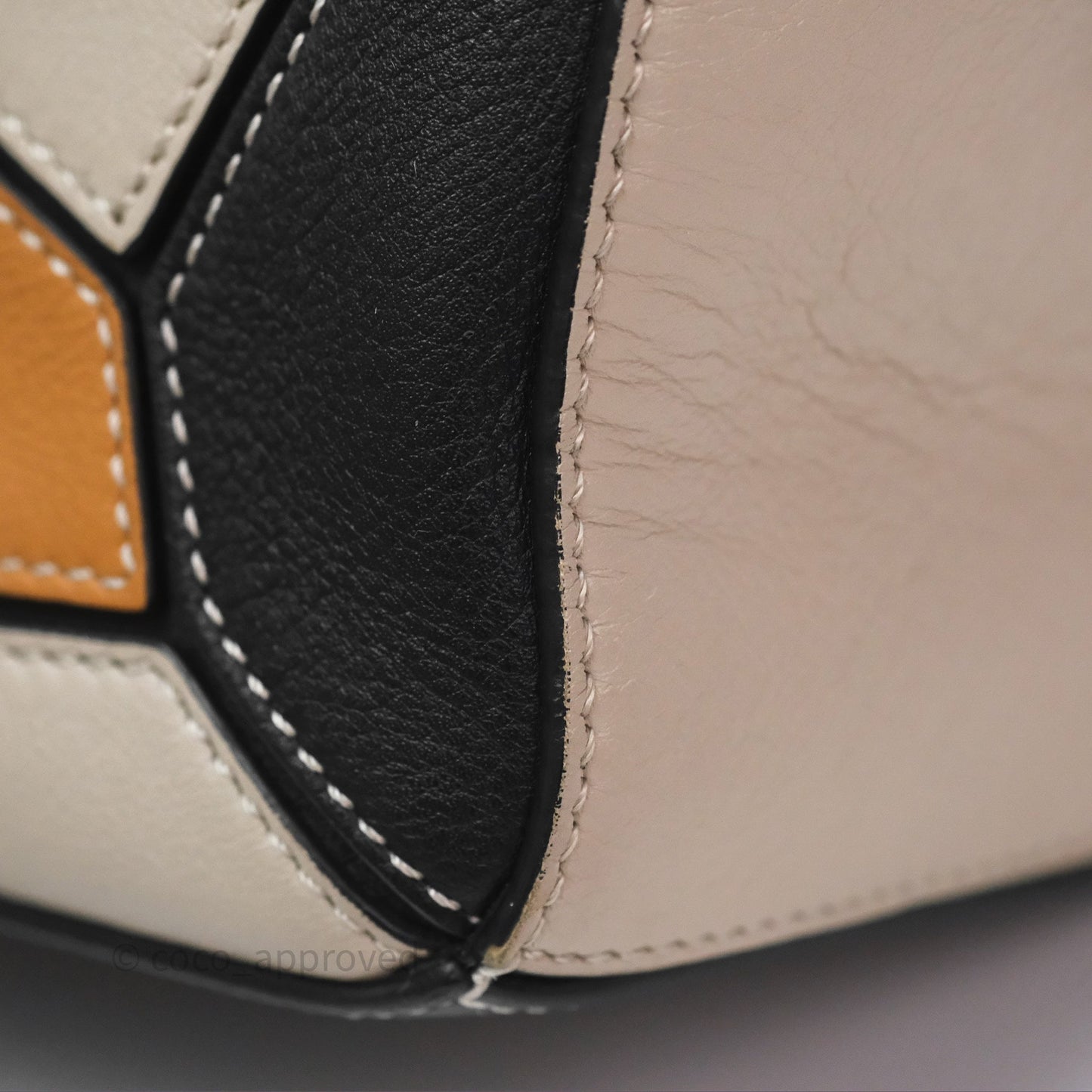 Loewe Small Puzzle Bag Amber/ Light Oat Calfskin Gold Hardware