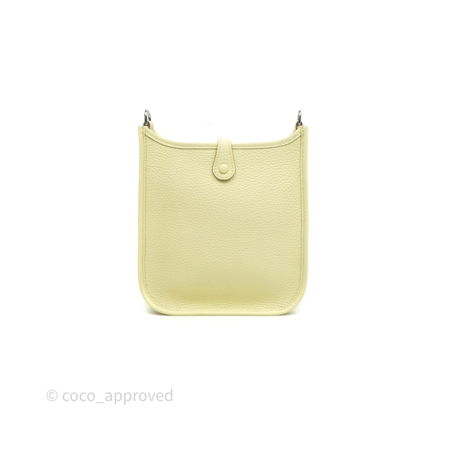 Hermès Mini Evelyne 16 Jaune Milton I8 Clemence Palladium Hardware
