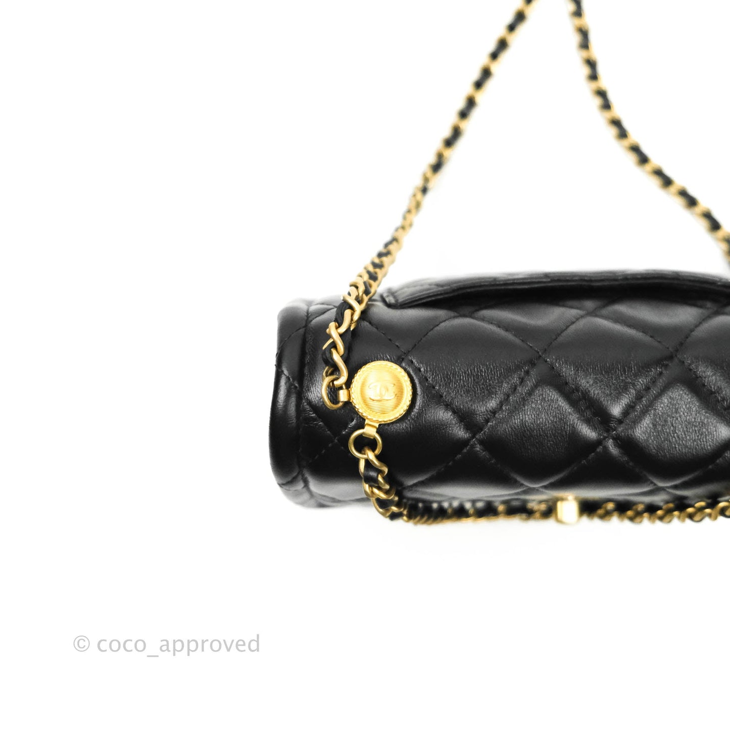 Chanel Clutch With Chain (O-purse-vanity With Chain) Black