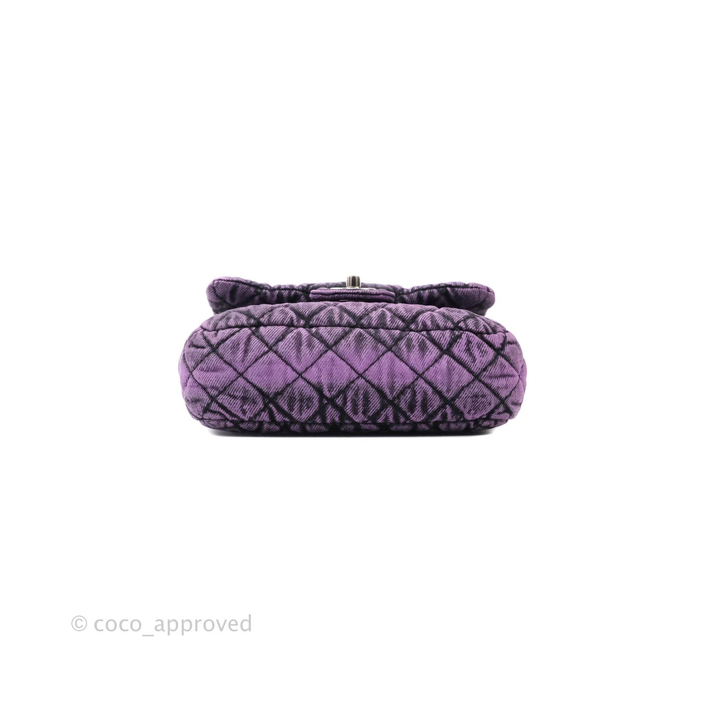 Chanel Denimpression Quilted Small Flap Purple Black