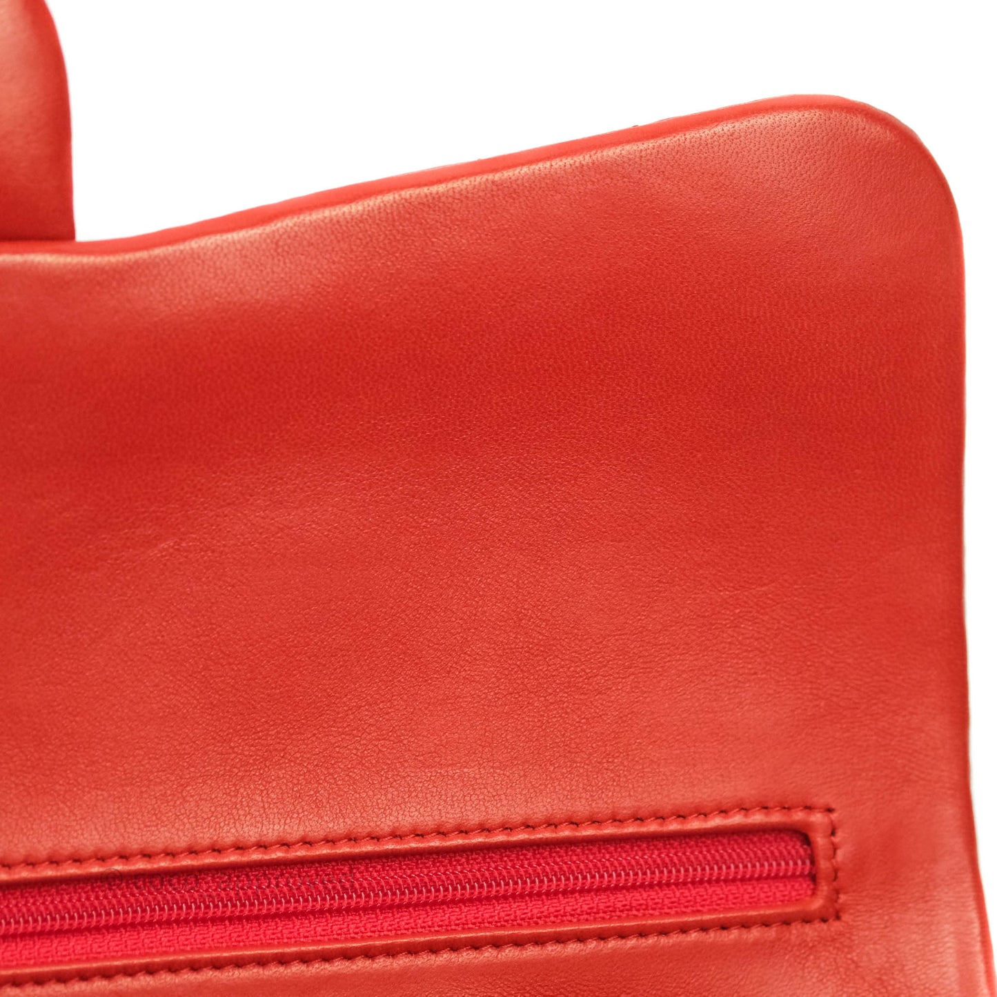 Chanel Jumbo Double Flap Red Lambskin Silver Hardware⁣⁣