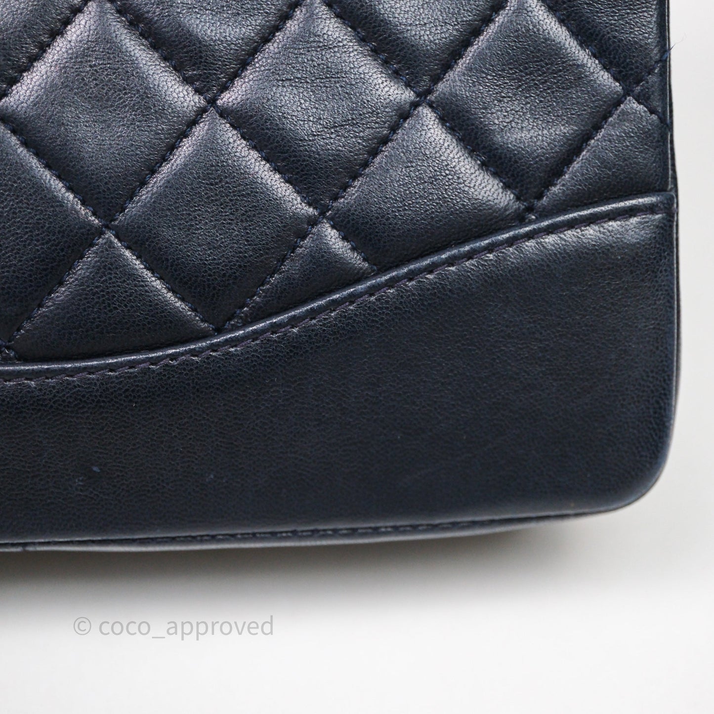 Chanel Vintage 31 Navy Lambskin 24K Gold Hardware