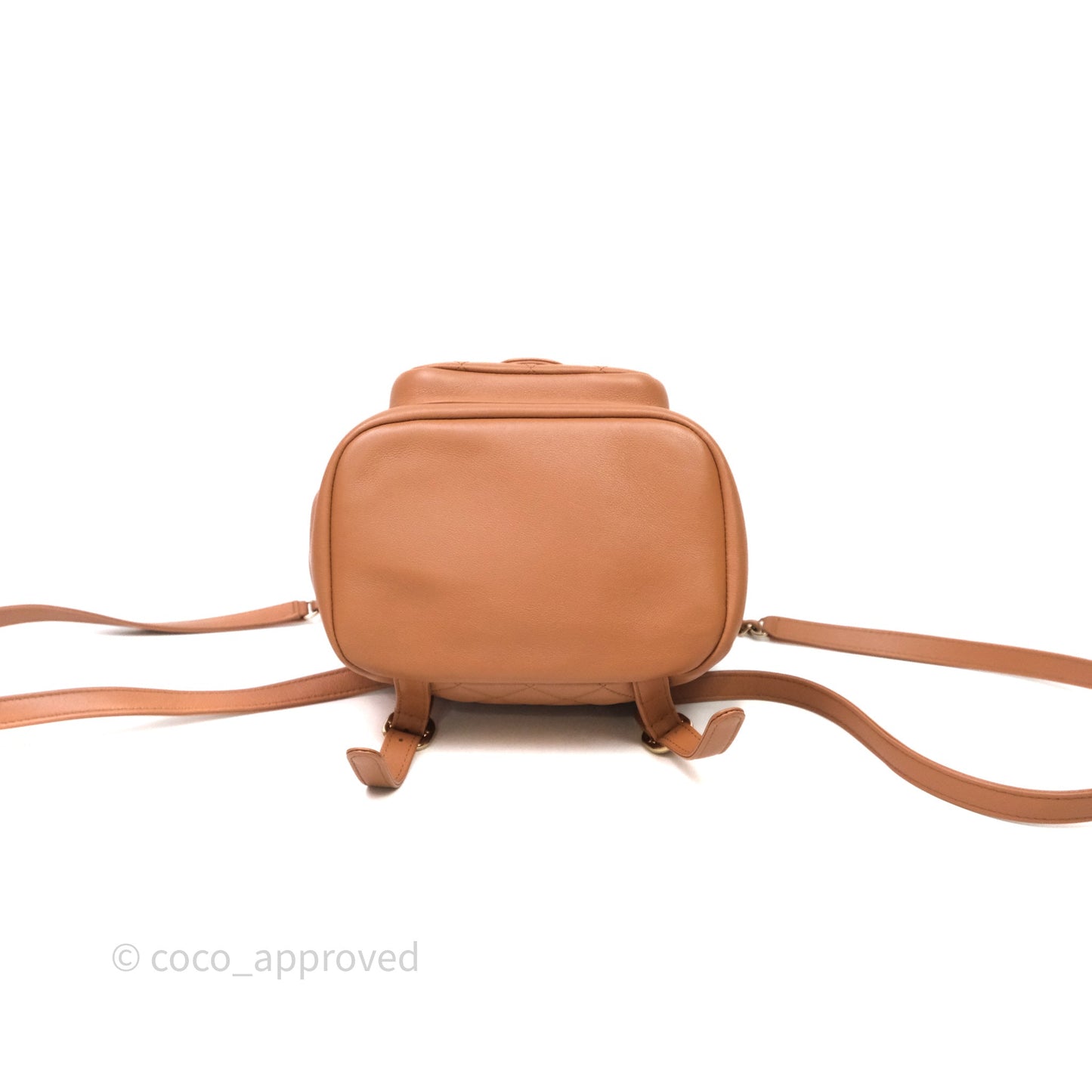 Chanel Small Duma Drawstring Backpack Camel Calfskin