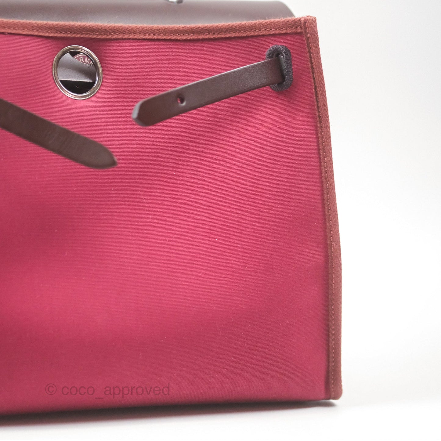 Hermès Herbag Zip 31 Retourne Rose Bubblegum L4/ Rubis B5 Canvas Palladium Hardware