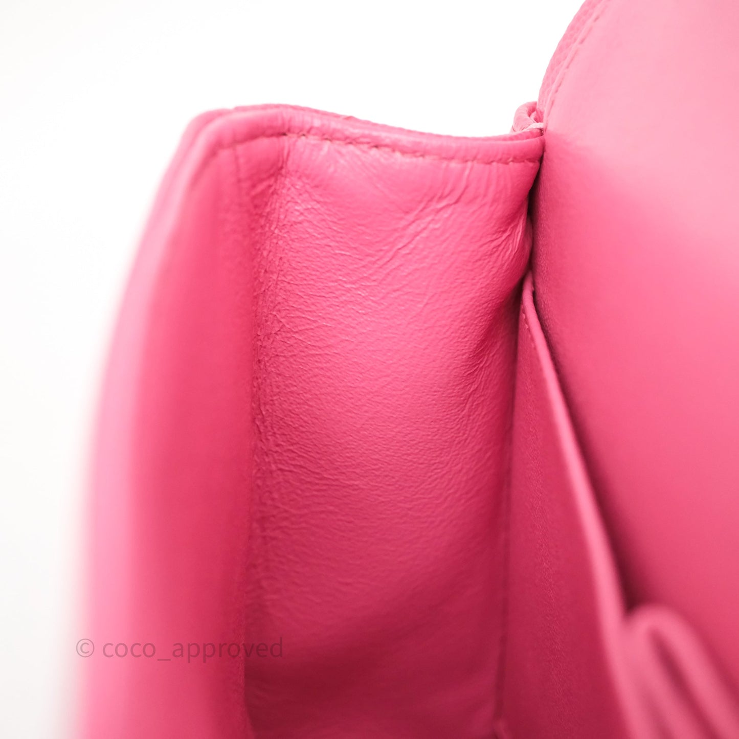Chanel Small Classic Flap Quilted Hot Pink Caviar Gold Hardware