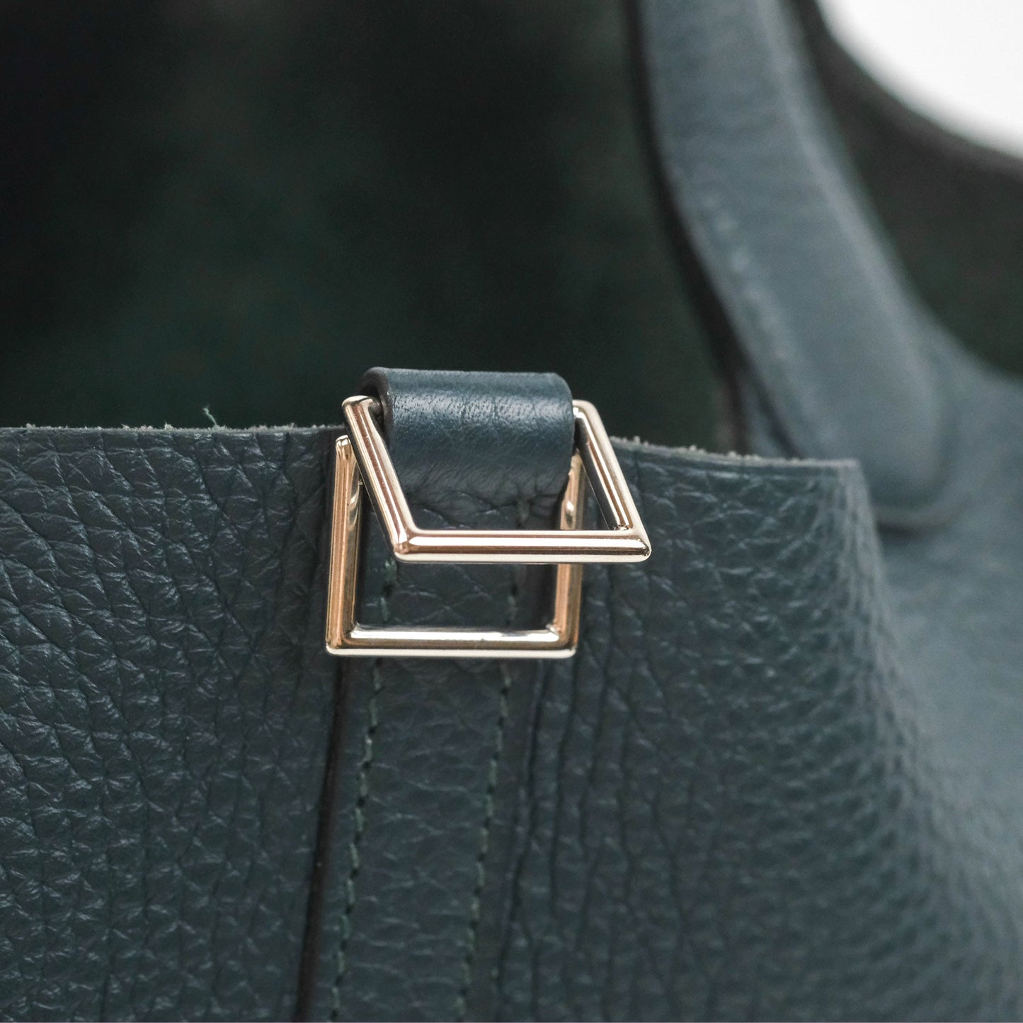 Hermès Picotin Lock 22 Vert Cypress 6O Clemence Palladium Hardware